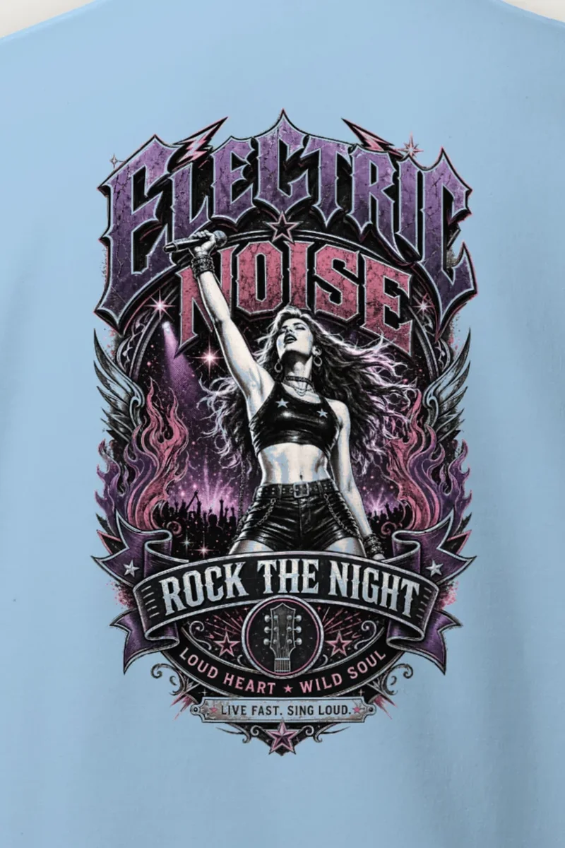 "Rock The Night" Heavy Blend Unisex Crewneck Sweatshirt