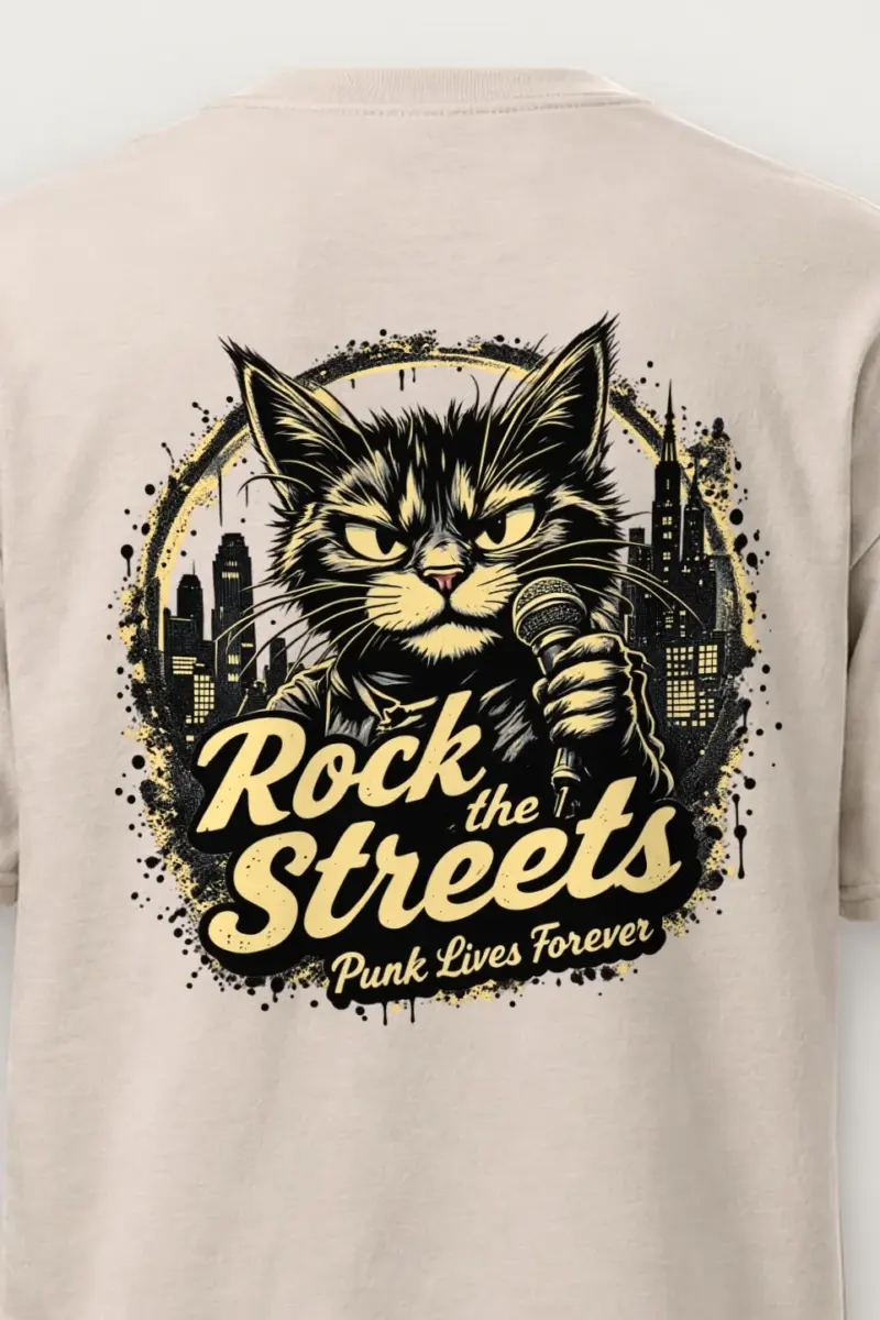 "Rock The Streets" Heavyweight Unisex Crewneck T-shirt