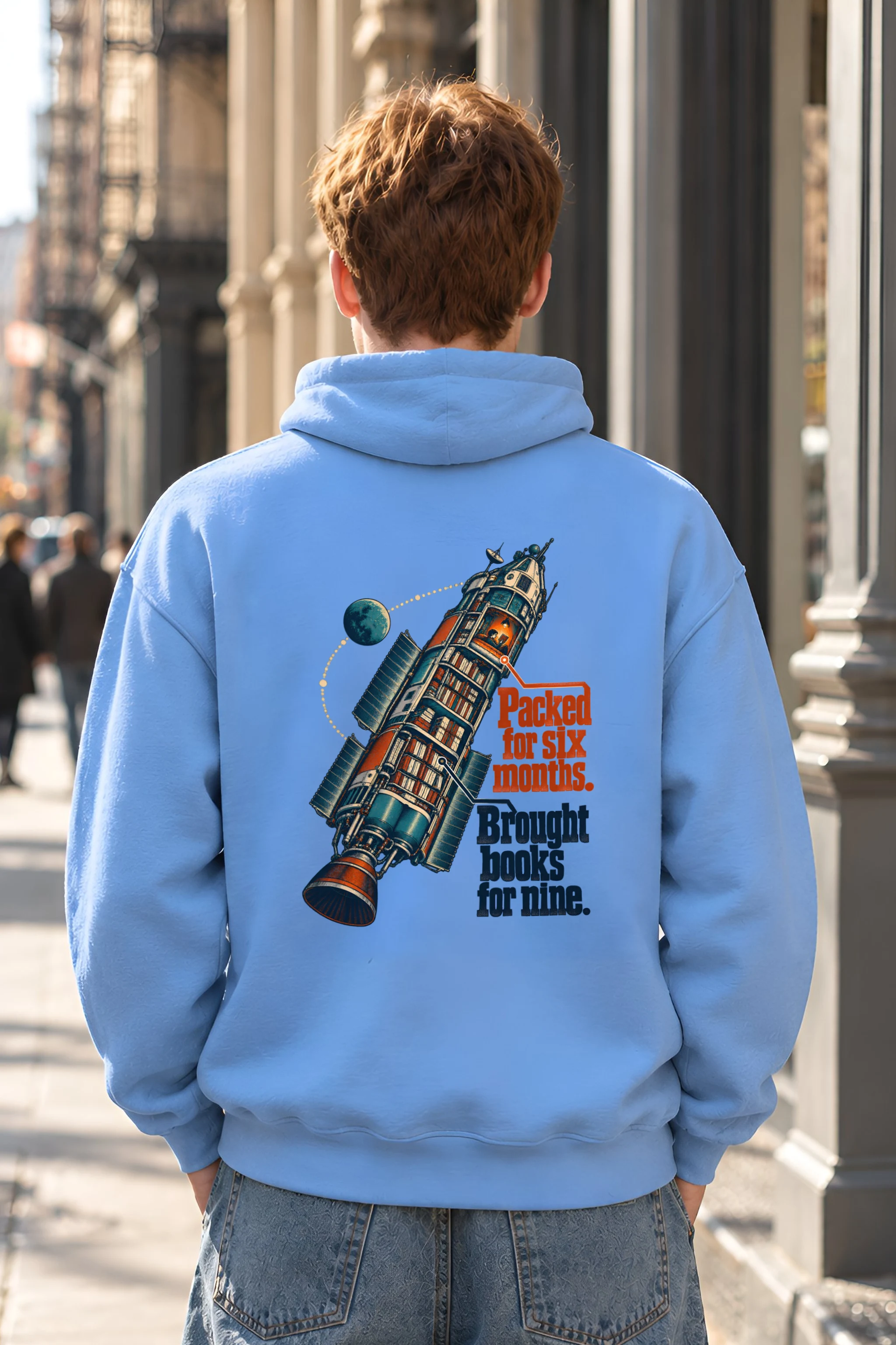 "Rocket Library" Unisex Pullover Hoodie