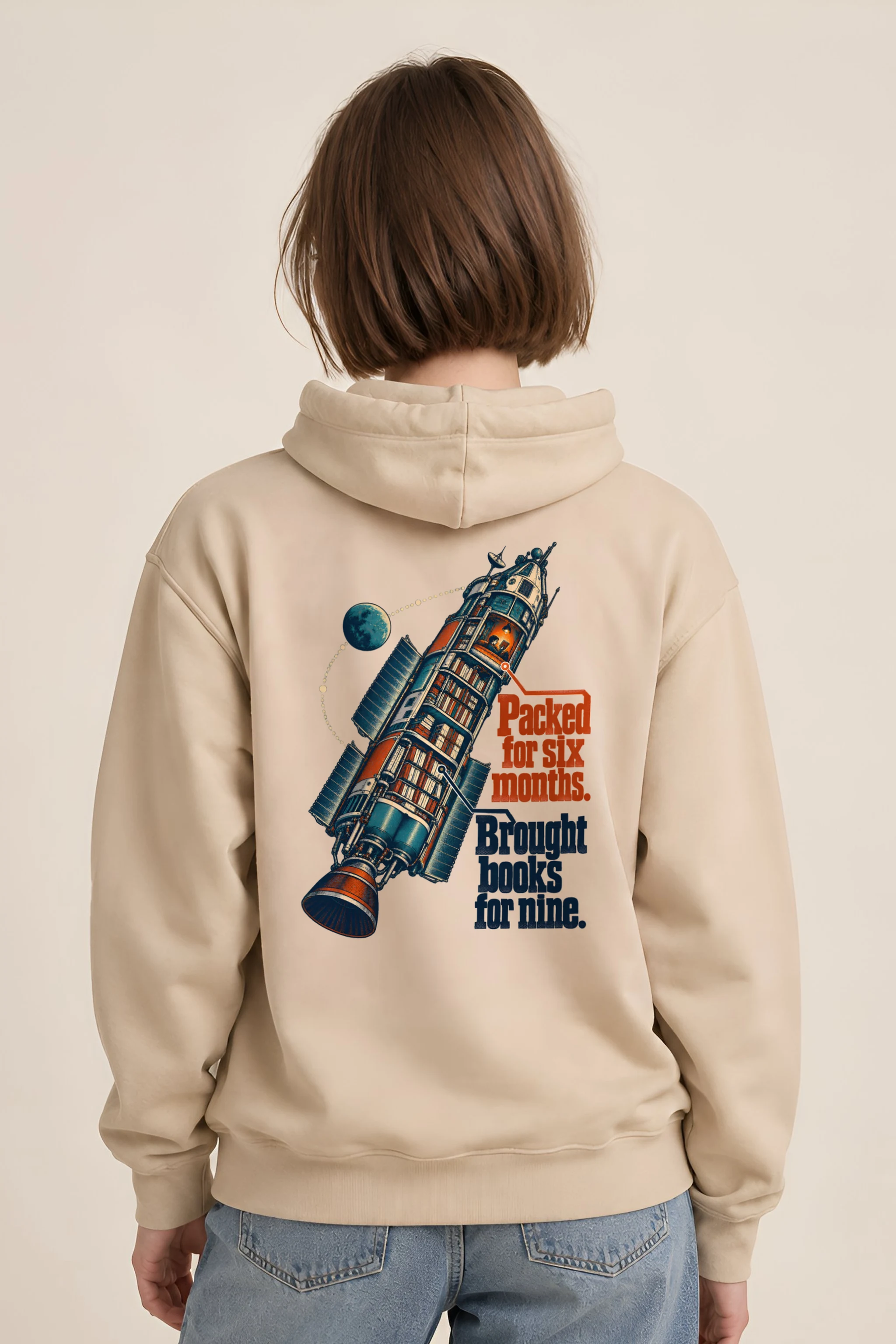 "Rocket Library" Unisex Pullover Hoodie