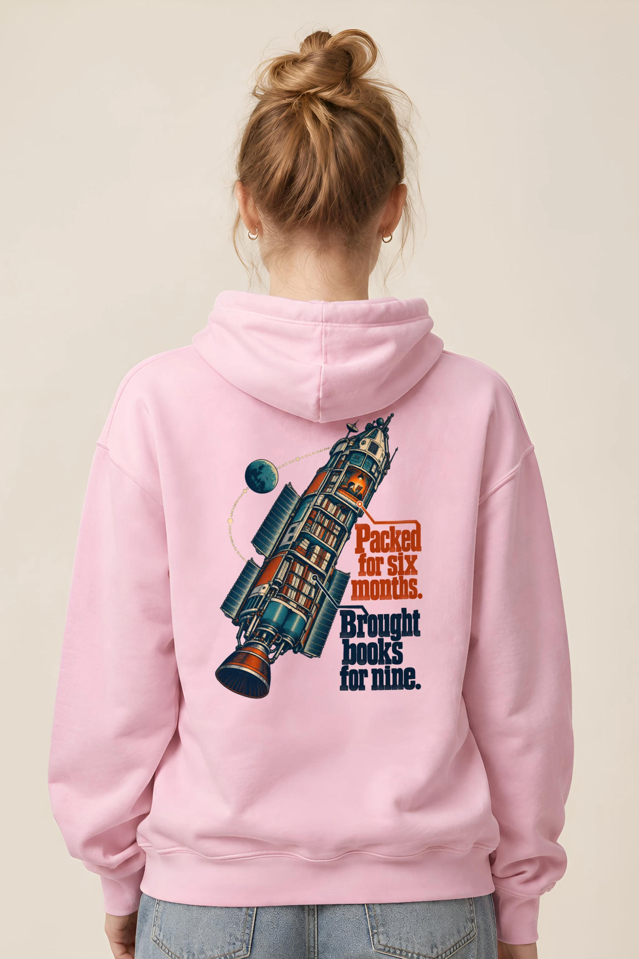 "Rocket Library" Unisex Pullover Hoodie