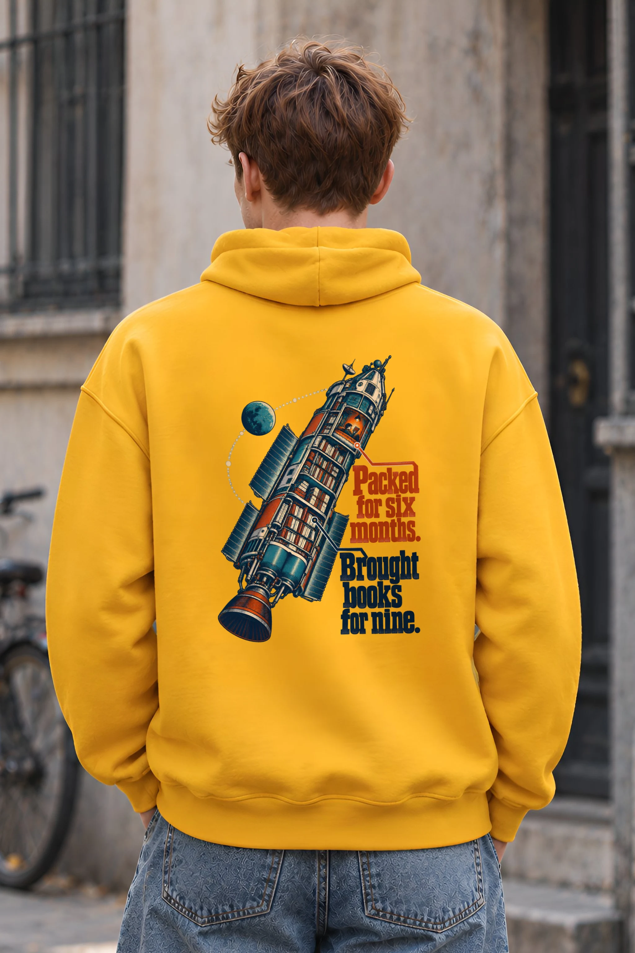 "Rocket Library" Unisex Pullover Hoodie