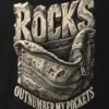 "Rocks Outnumber My Pockets" Men's Oversized Heavyweight Crewneck T-Shirt