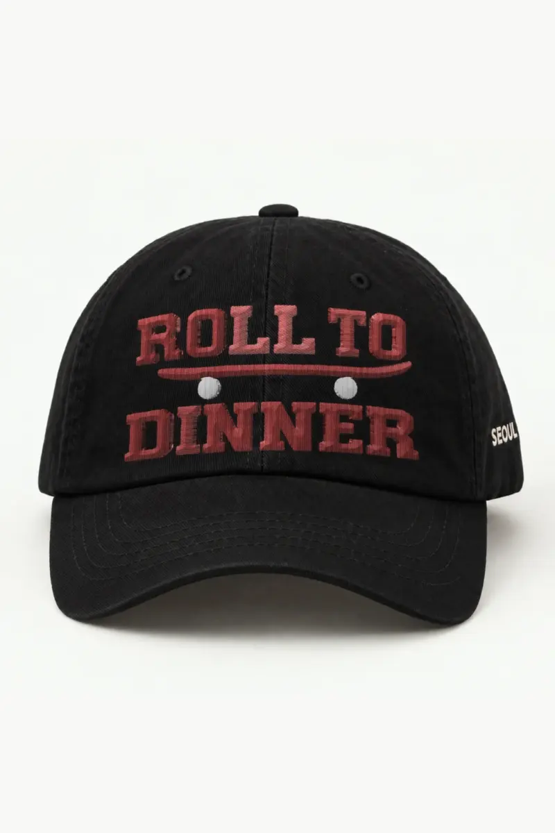 "Roll to Dinner" Classic Dad Hat · Embroidered