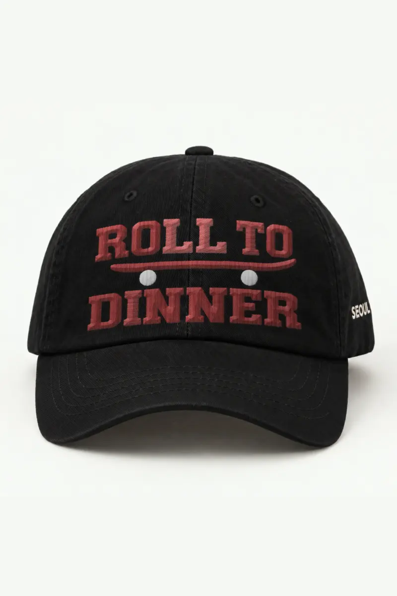 "Roll to Dinner" Classic Dad Hat · Embroidered