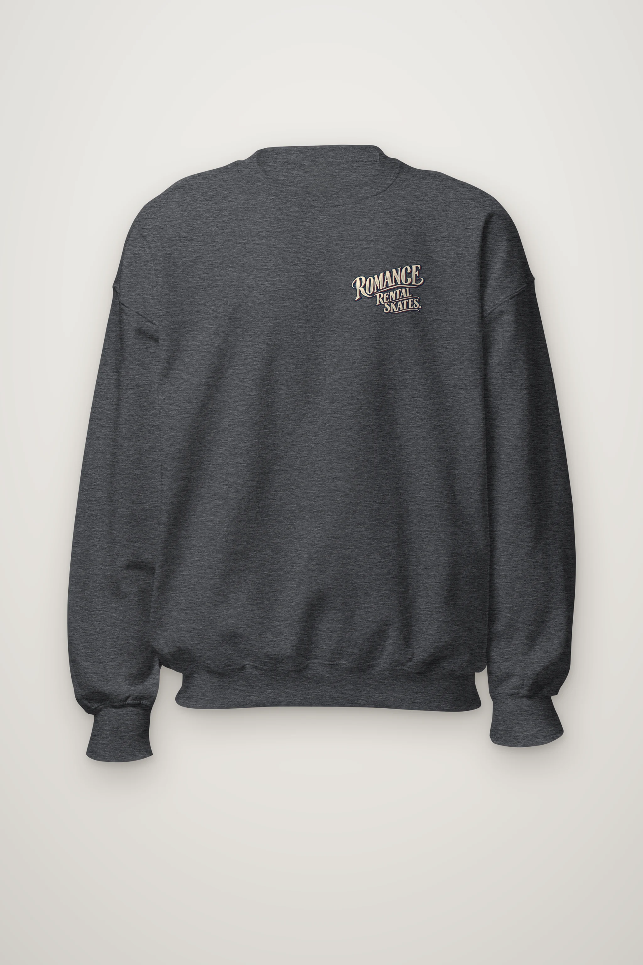 "Romance Comes With Rental Skates" Heavy Blend Unisex Crewneck Sweatshirt
