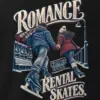 "Romance Comes With Rental Skates" Men's Oversized Heavyweight Crewneck T-Shirt