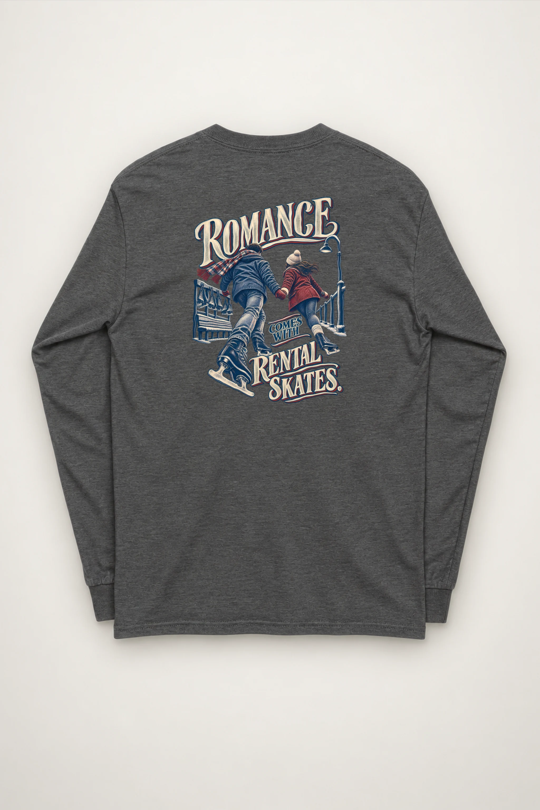 "Romance Comes With Rental Skates" Unisex Longsleeve T-shirt