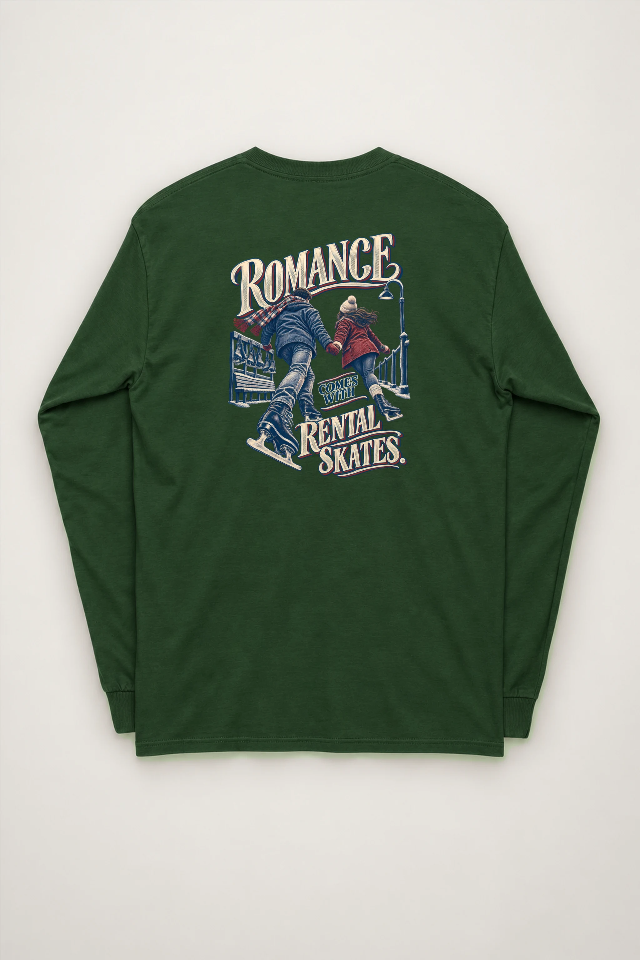 "Romance Comes With Rental Skates" Unisex Longsleeve T-shirt