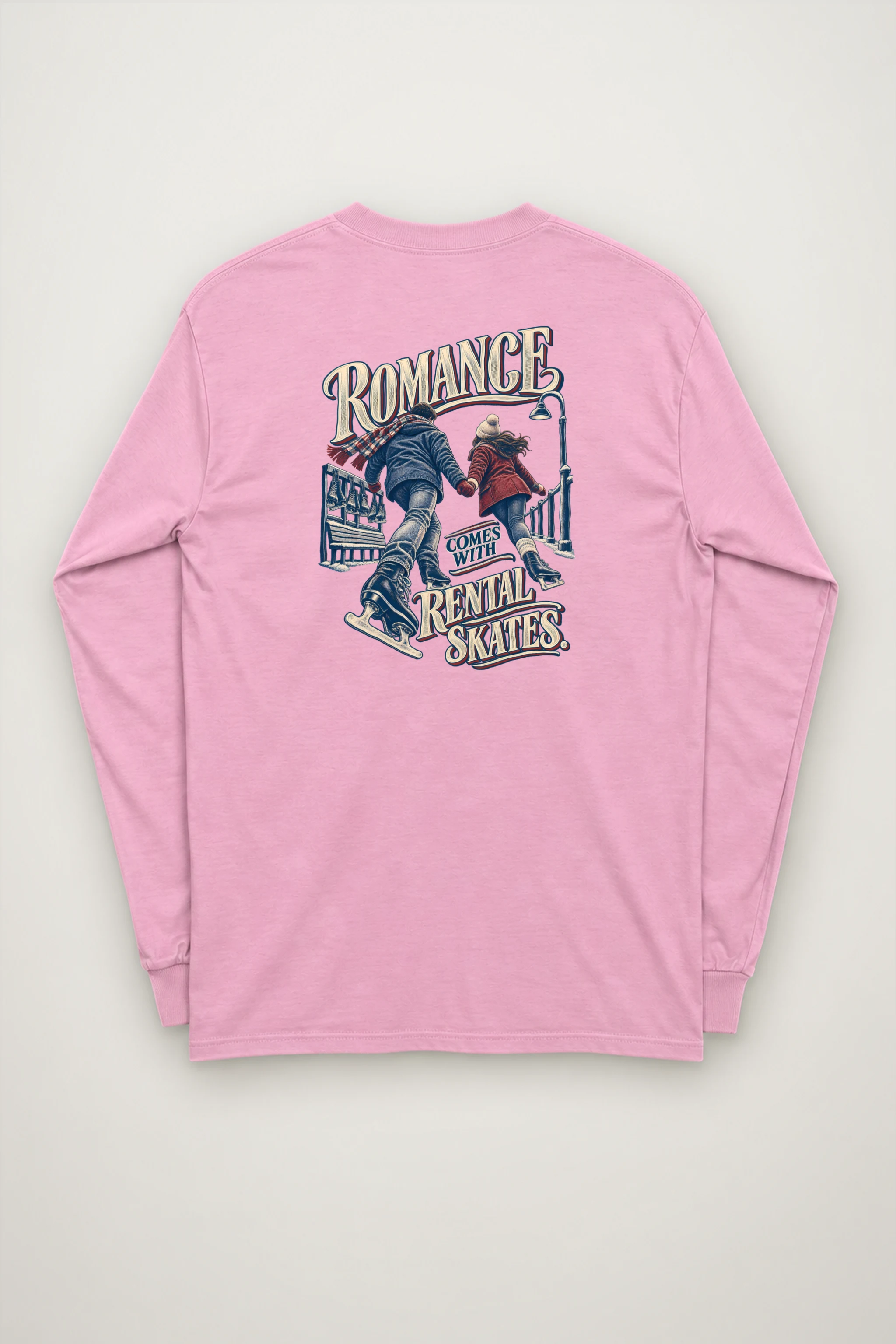 "Romance Comes With Rental Skates" Unisex Longsleeve T-shirt