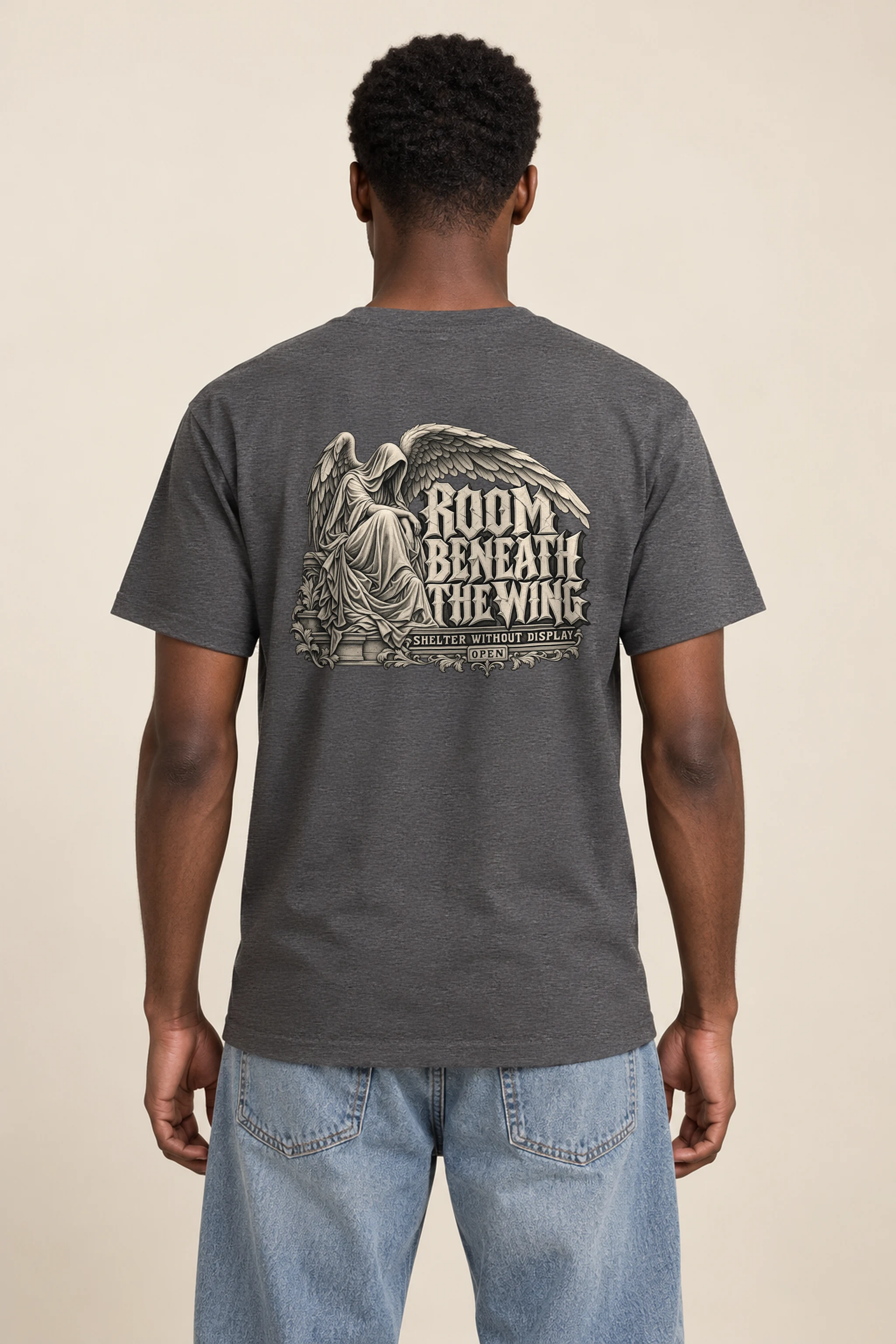 "Room Beneath the Wing" Heavyweight Unisex Crewneck T-shirt