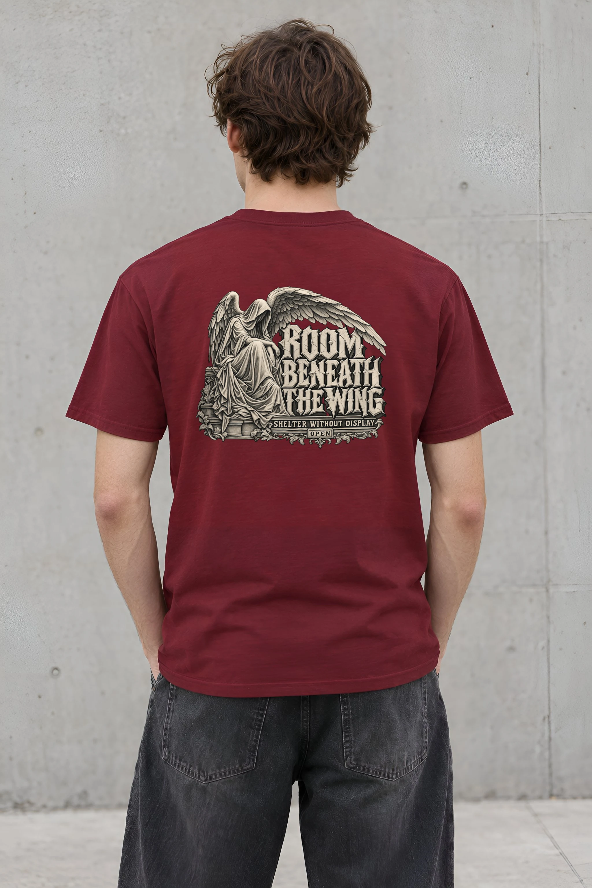 "Room Beneath the Wing" Heavyweight Unisex Crewneck T-shirt