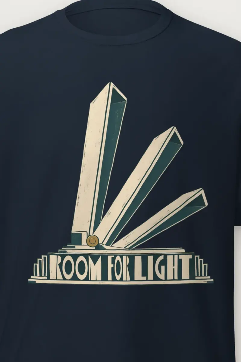 "Room For Light" Heavyweight Unisex Crewneck T-shirt