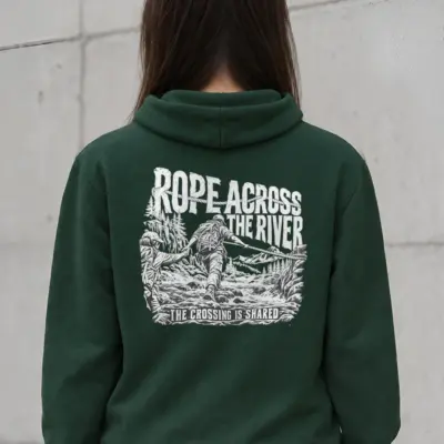 "Rope Across The River" Heavy Blend Unisex Pullover Hoodie