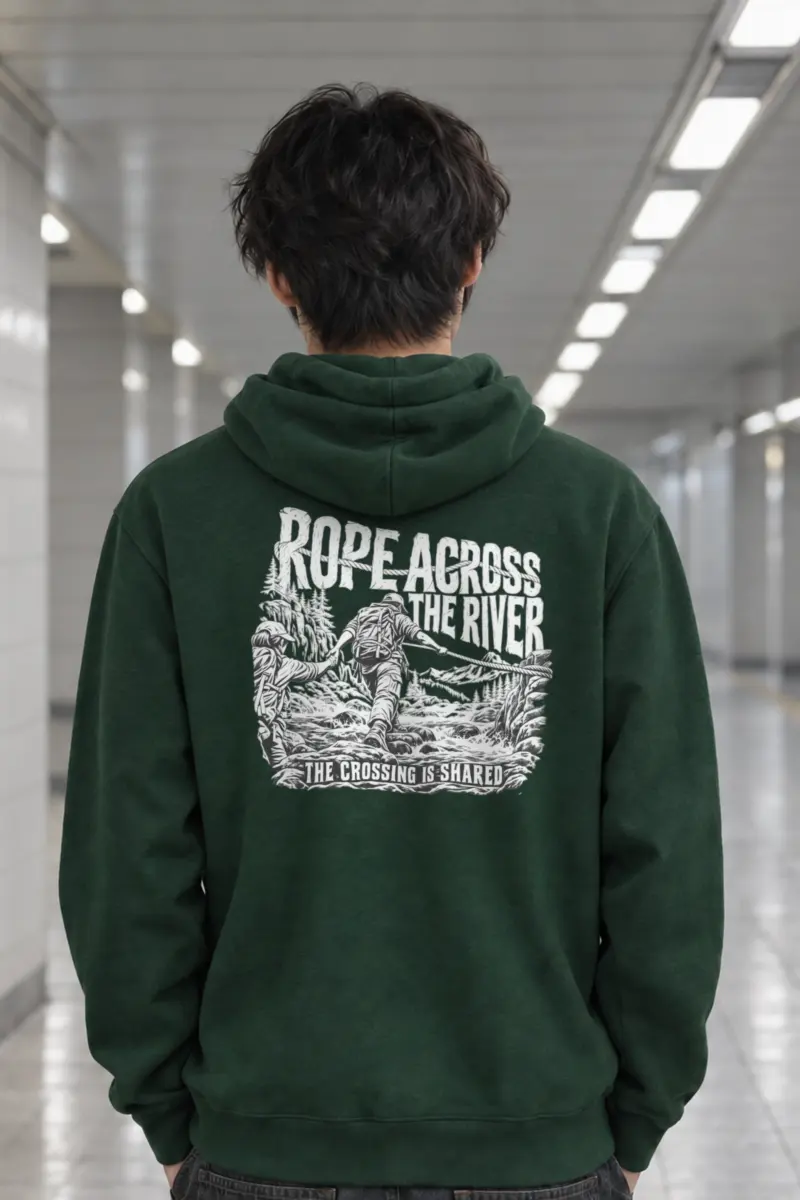 "Rope Across The River" Heavy Blend Unisex Pullover Hoodie