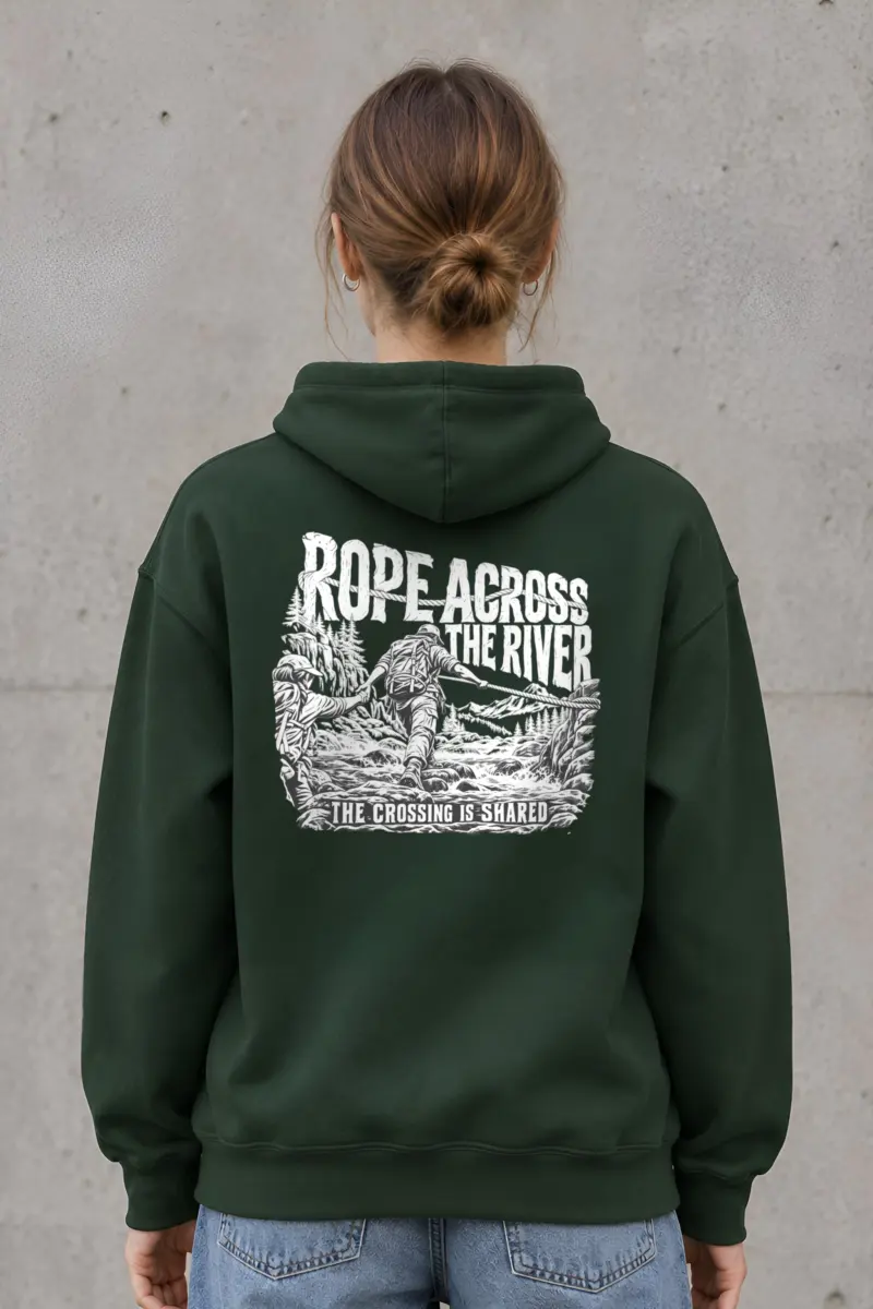 "Rope Across The River" 1 Pullover Hoodie