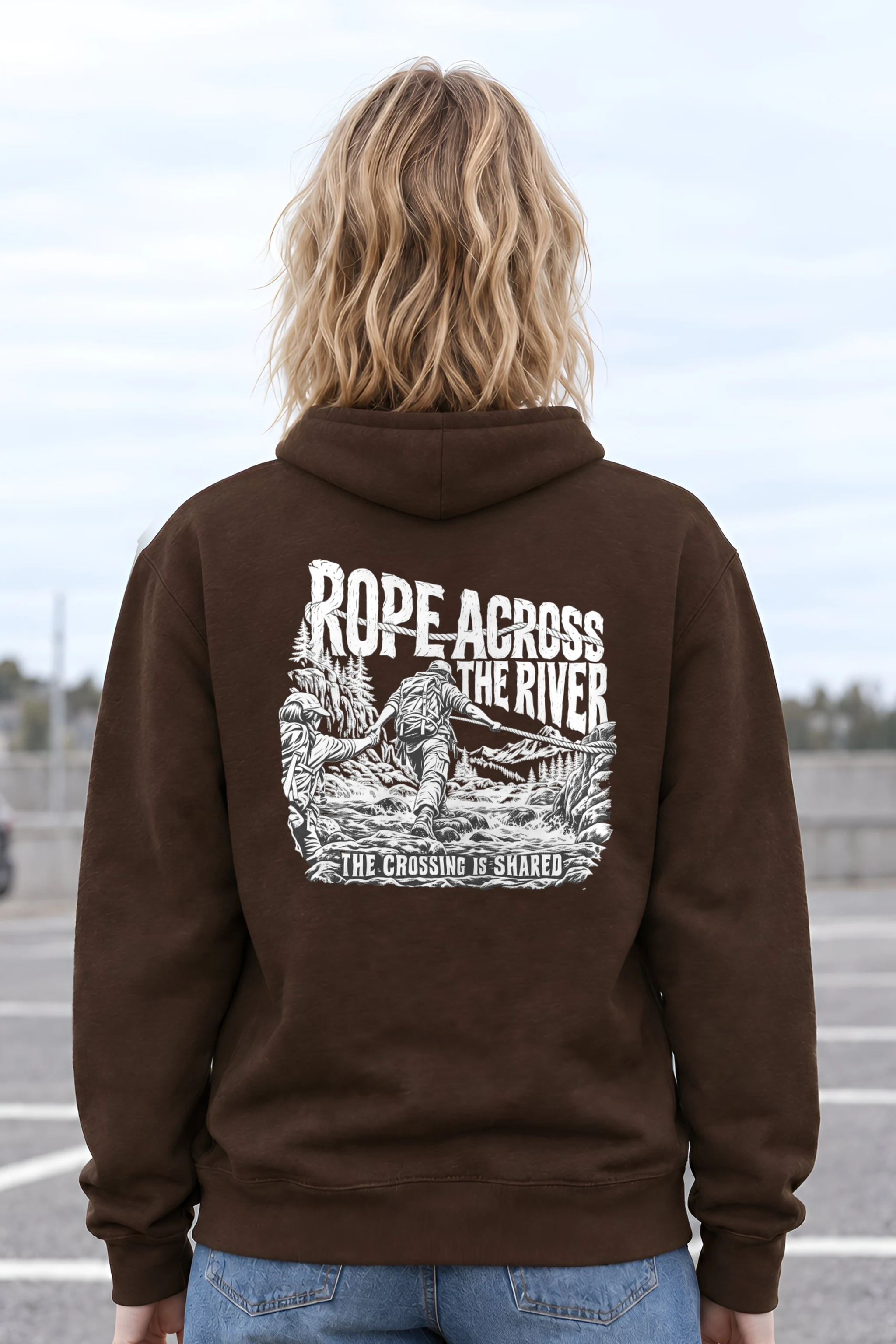 "Rope Across The River" Heavy Blend Unisex Pullover Hoodie