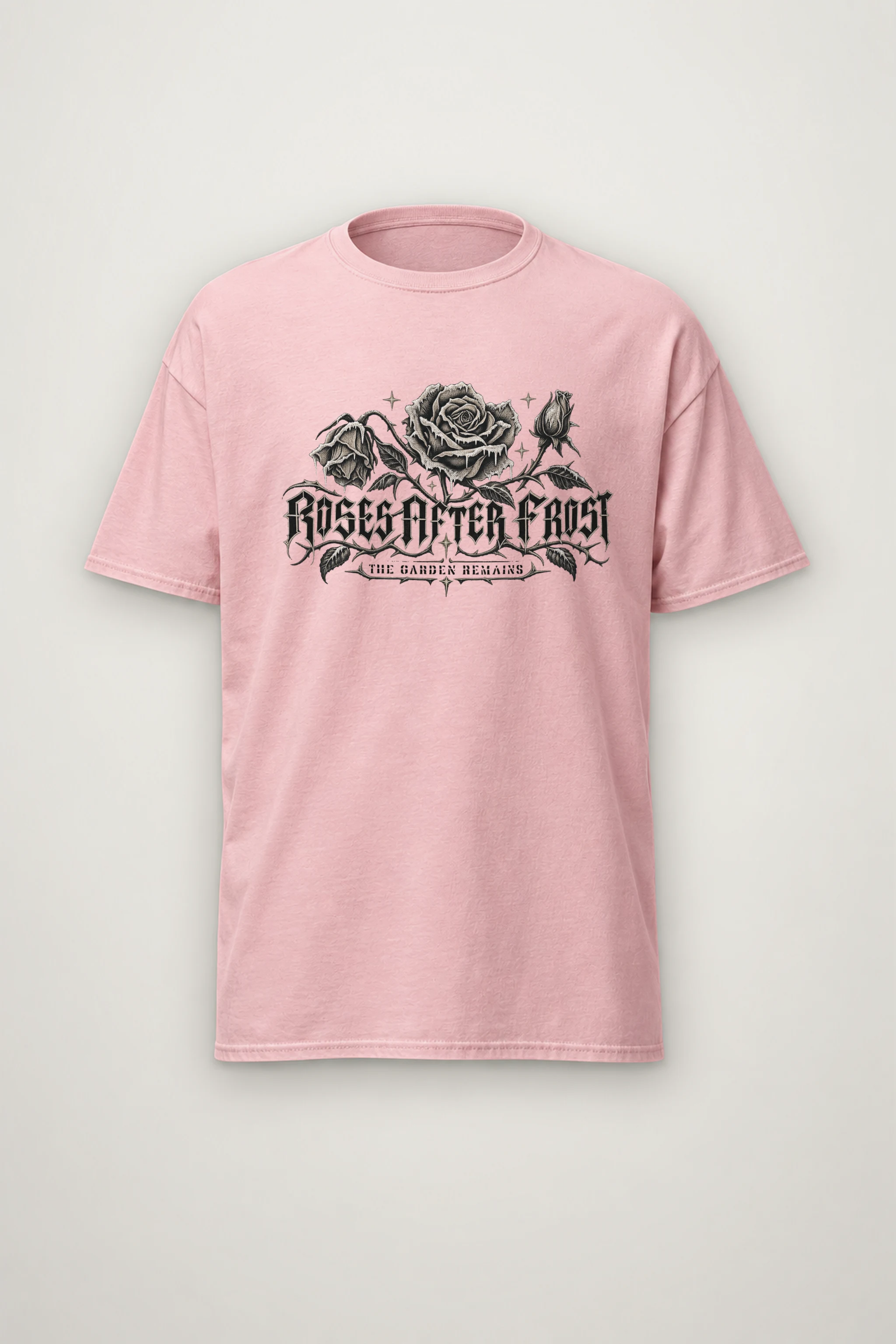 "Roses After Frost" Heavyweight Unisex Crewneck T-shirt