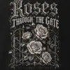 "Roses Through the Gate" Men's Oversized Heavyweight Crewneck T-Shirt