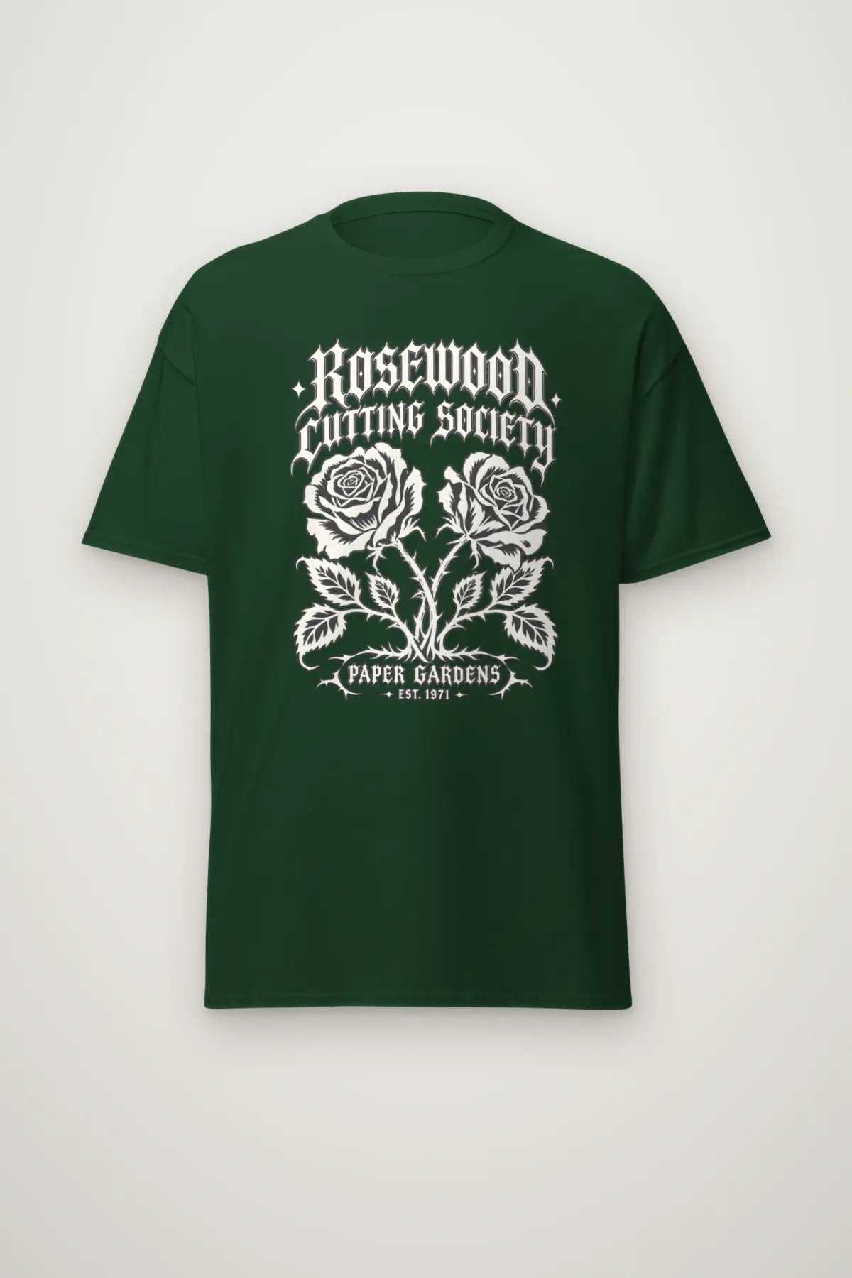 "Rosewood Cutting Society" Heavyweight Unisex Crewneck T-shirt