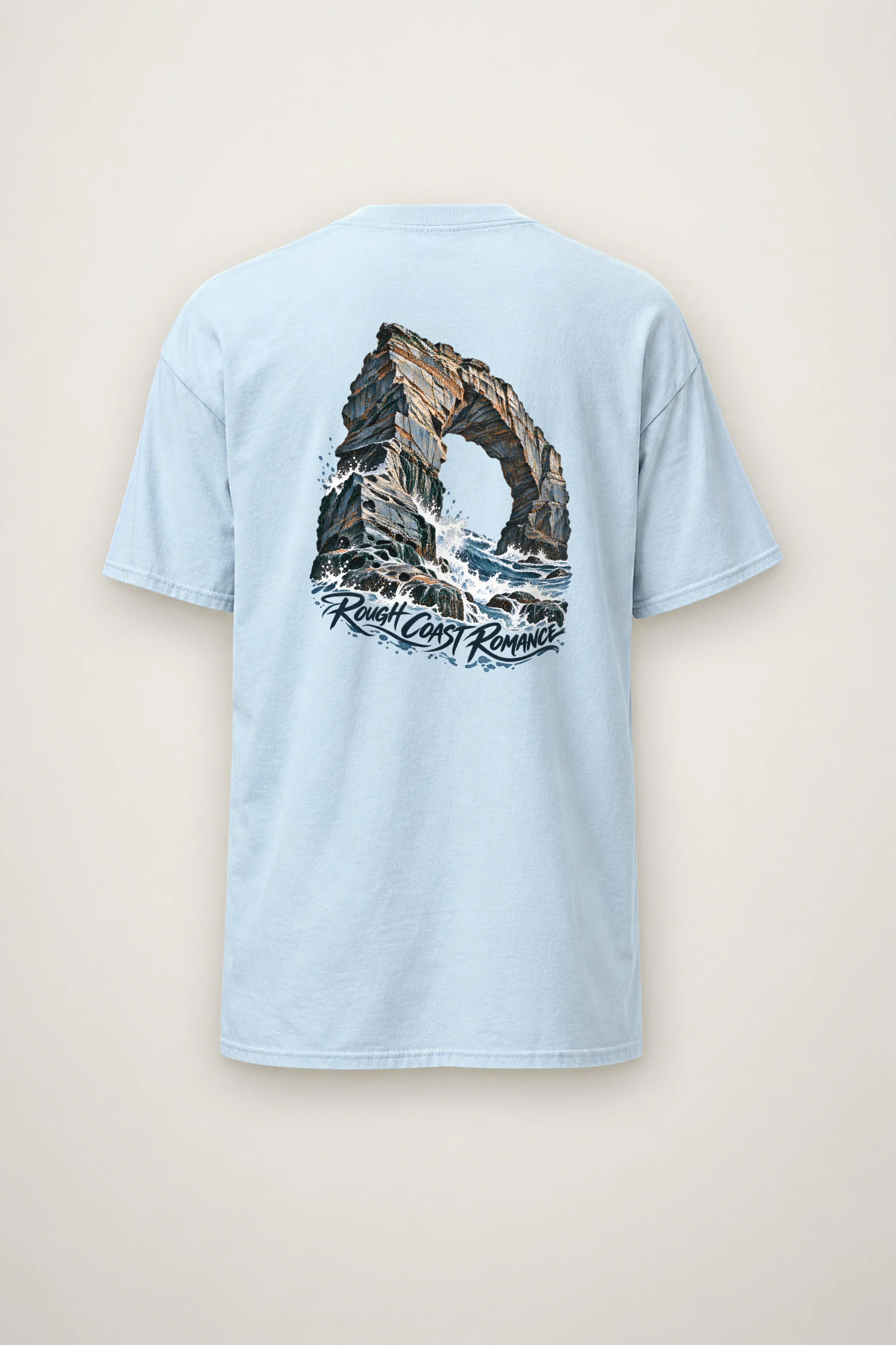"Rough Coast Romance" Heavyweight Unisex Crewneck T-shirt