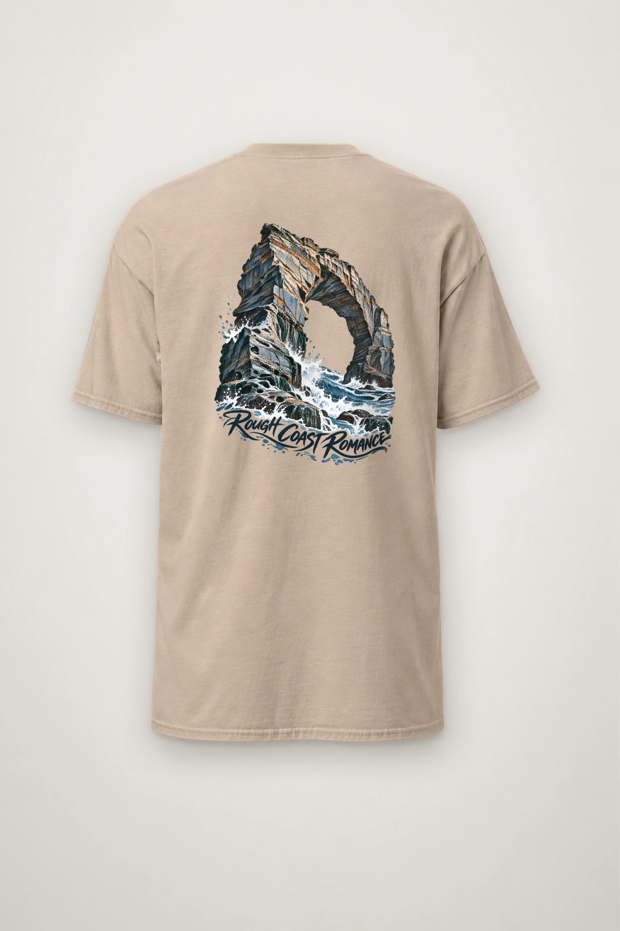 "Rough Coast Romance" Heavyweight Unisex Crewneck T-shirt