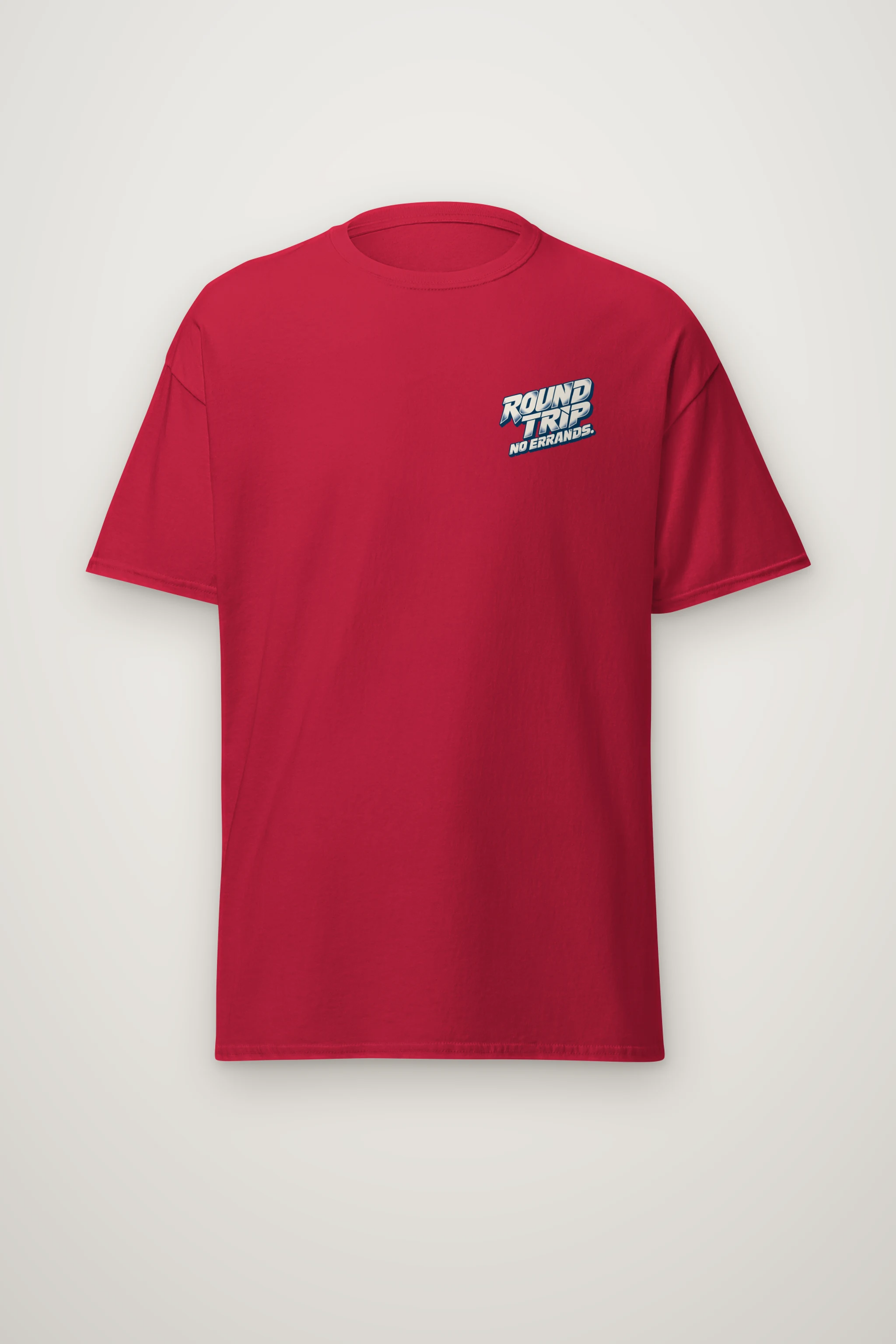 "Round Trip No Errands" Heavyweight Unisex Crewneck T-shirt