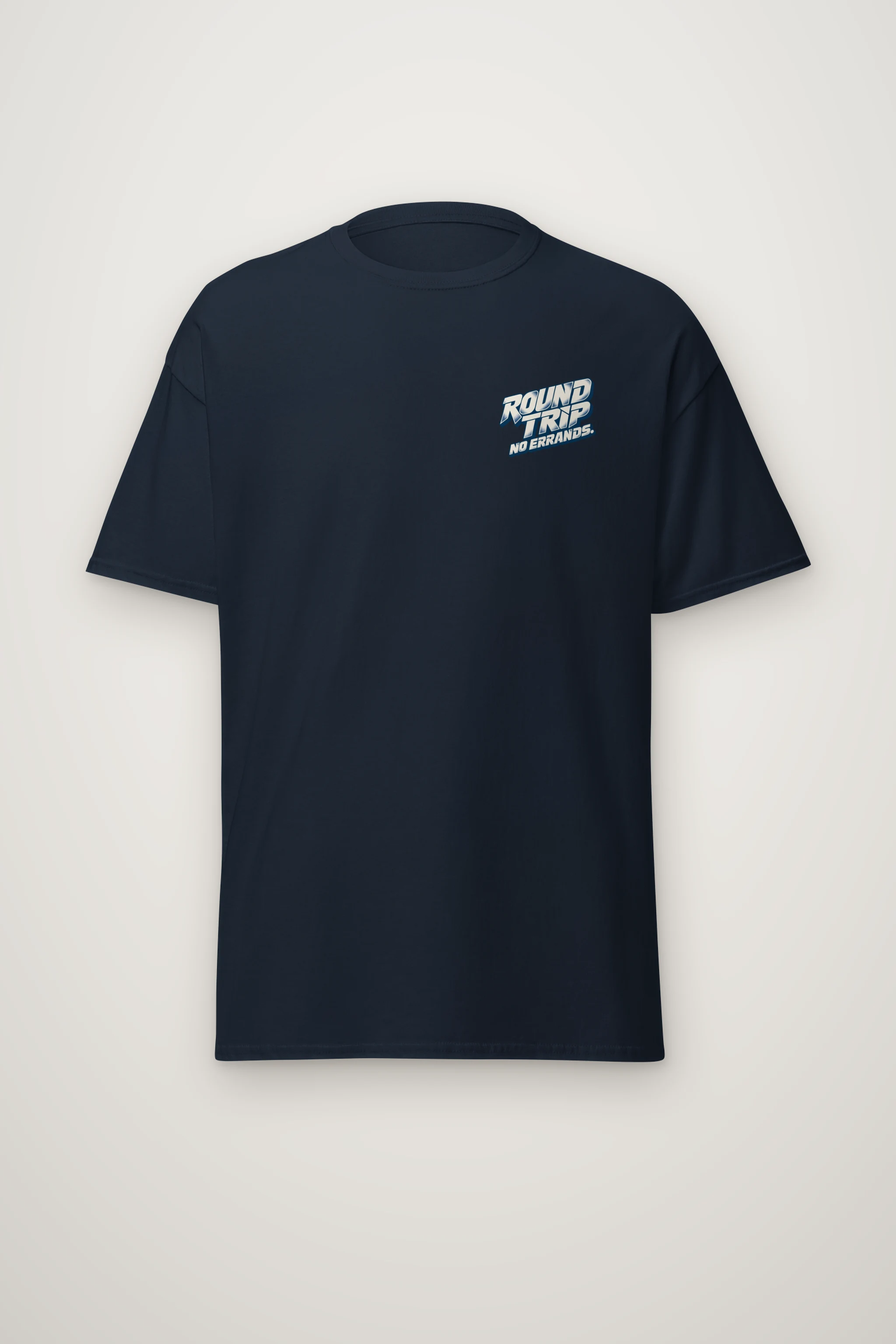 "Round Trip No Errands" Heavyweight Unisex Crewneck T-shirt