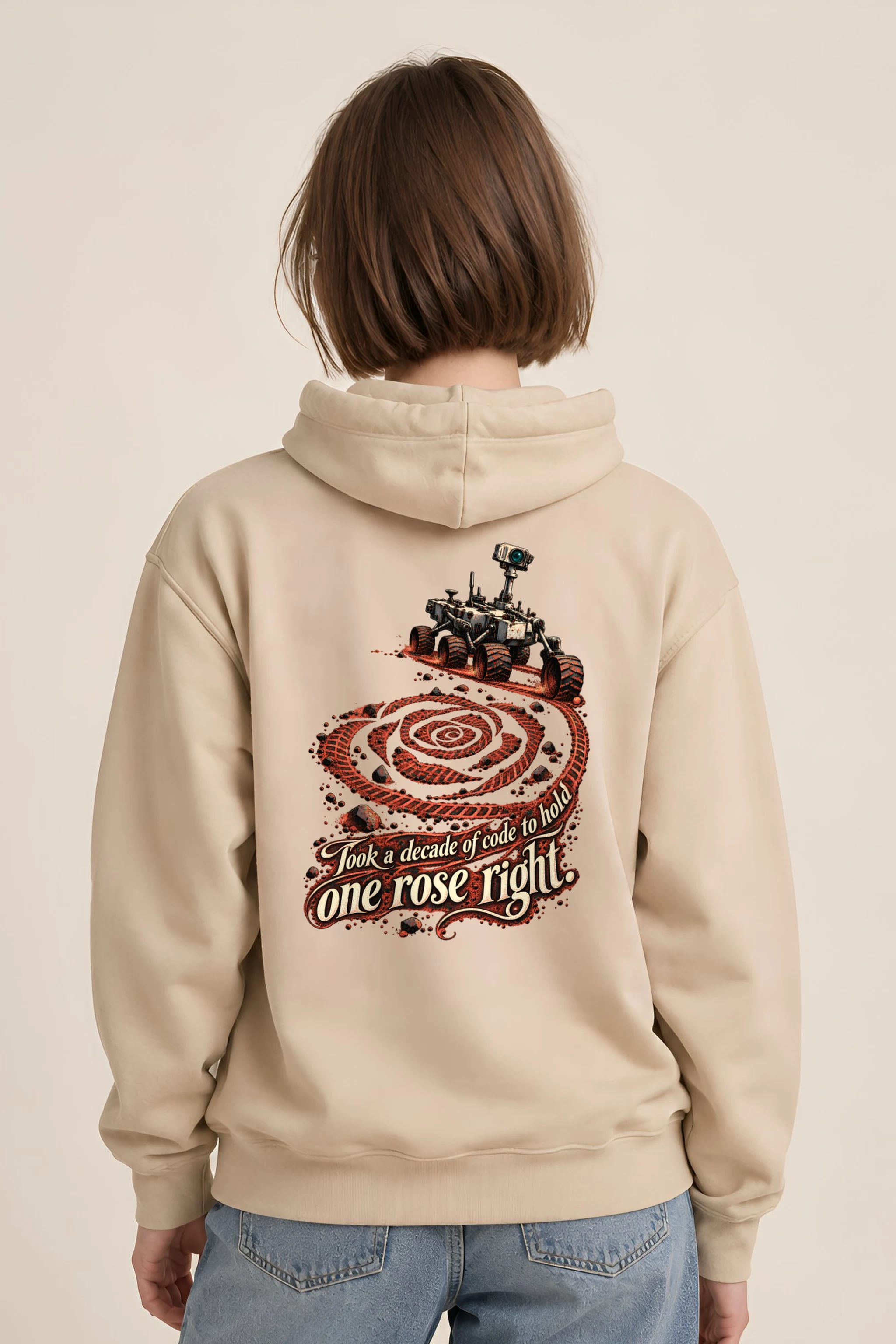 "Rover Track Rose" Unisex Pullover Hoodie