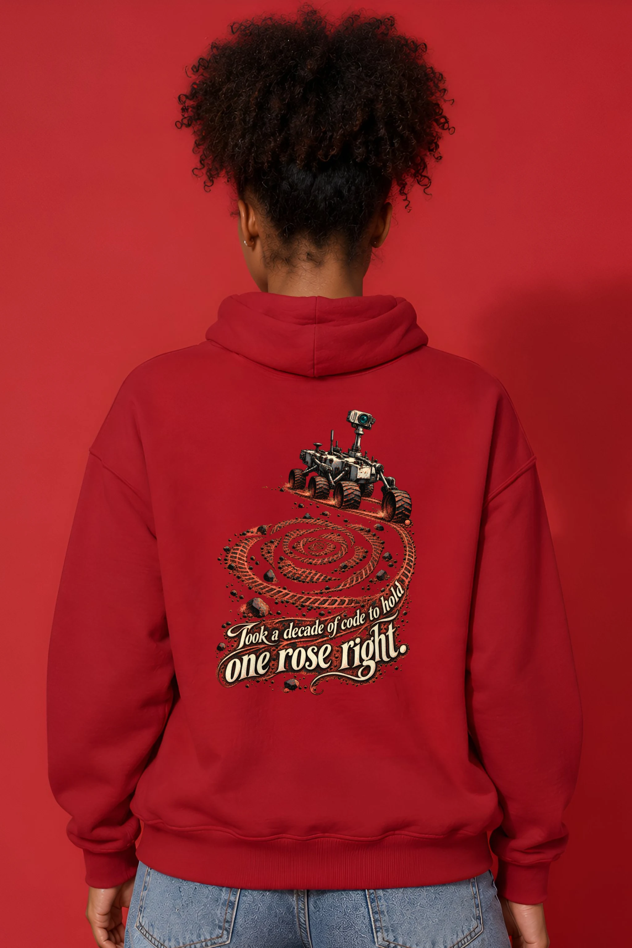 "Rover Track Rose" Unisex Pullover Hoodie