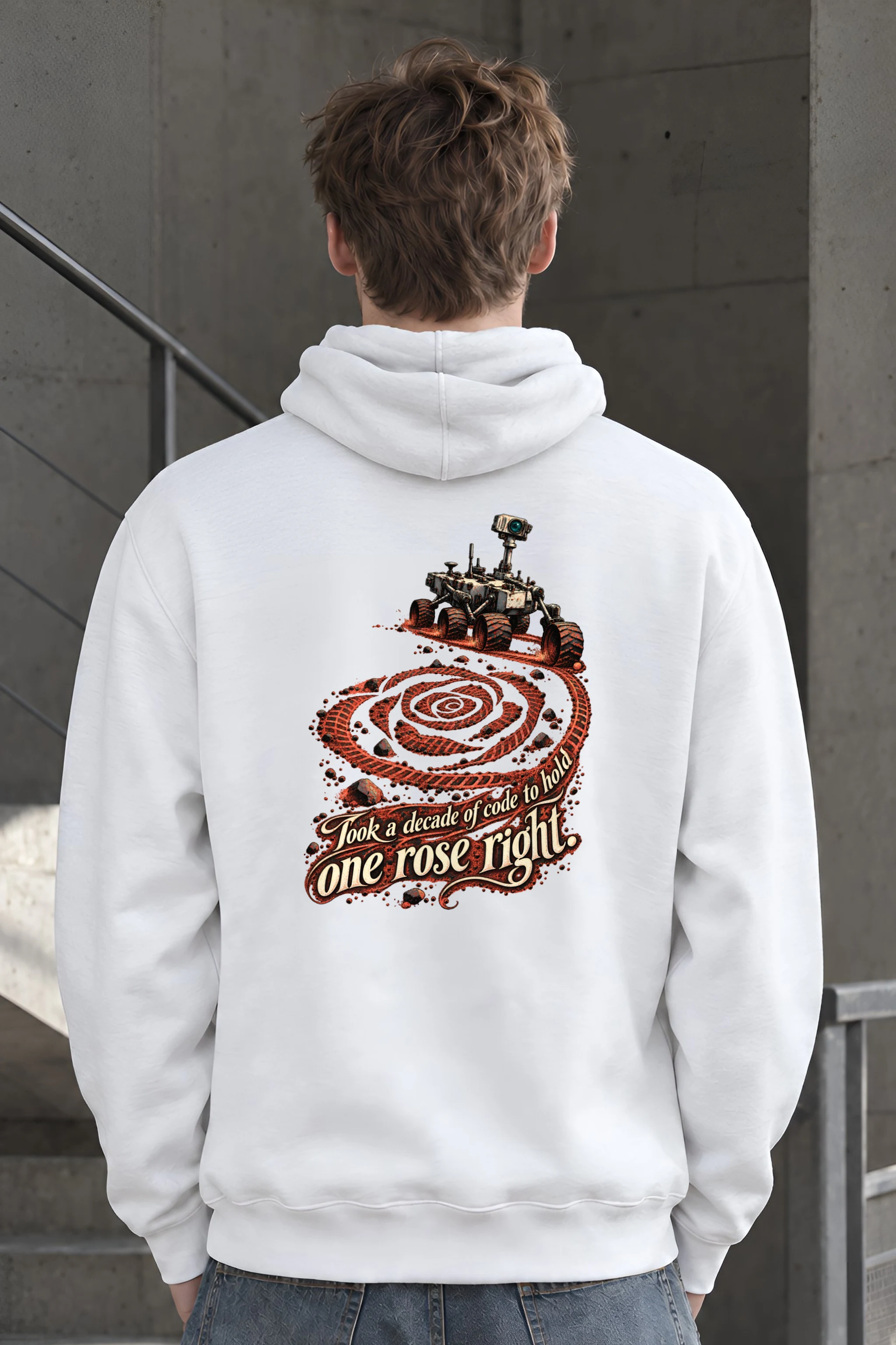 "Rover Track Rose" Unisex Pullover Hoodie