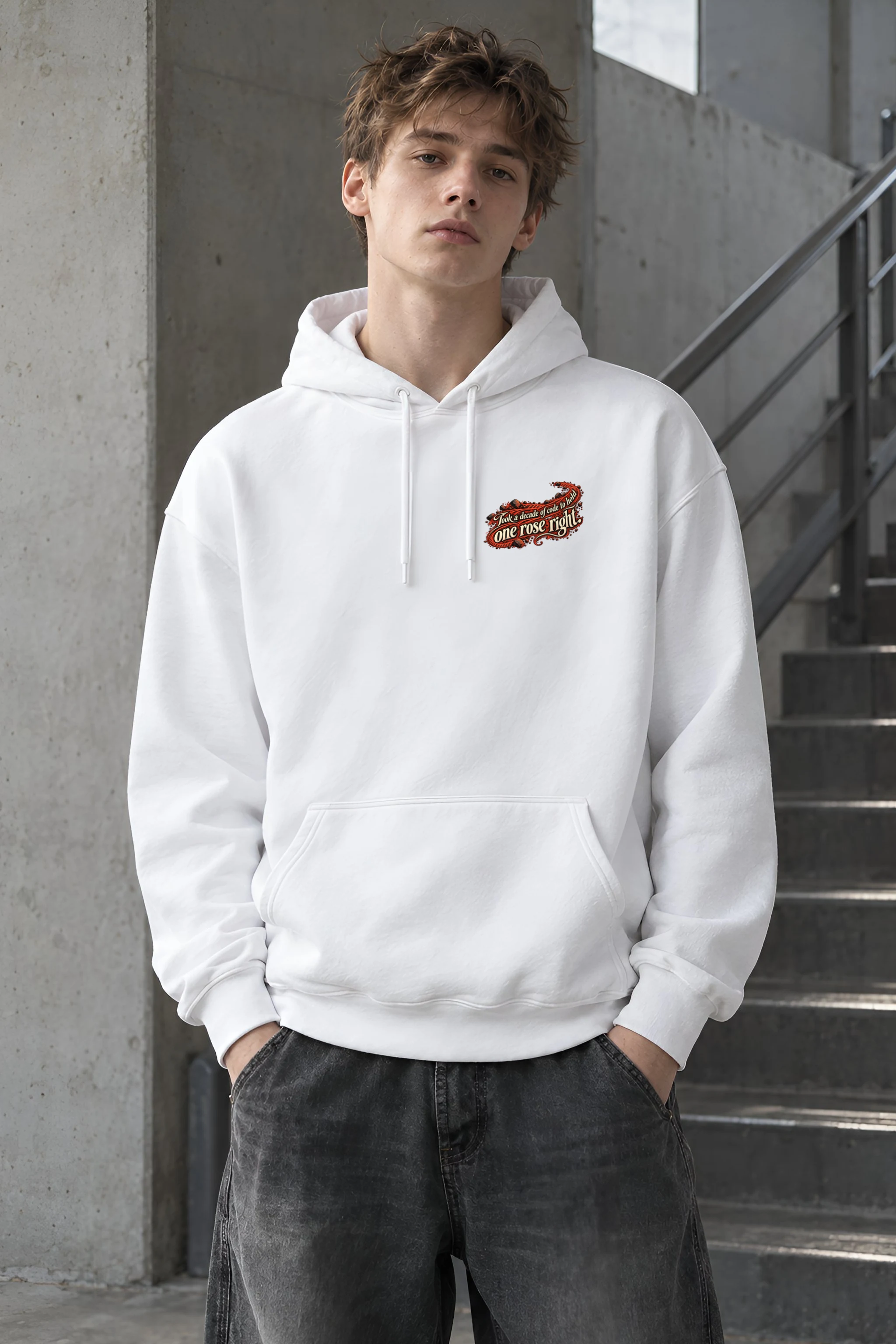 "Rover Track Rose" Unisex Pullover Hoodie