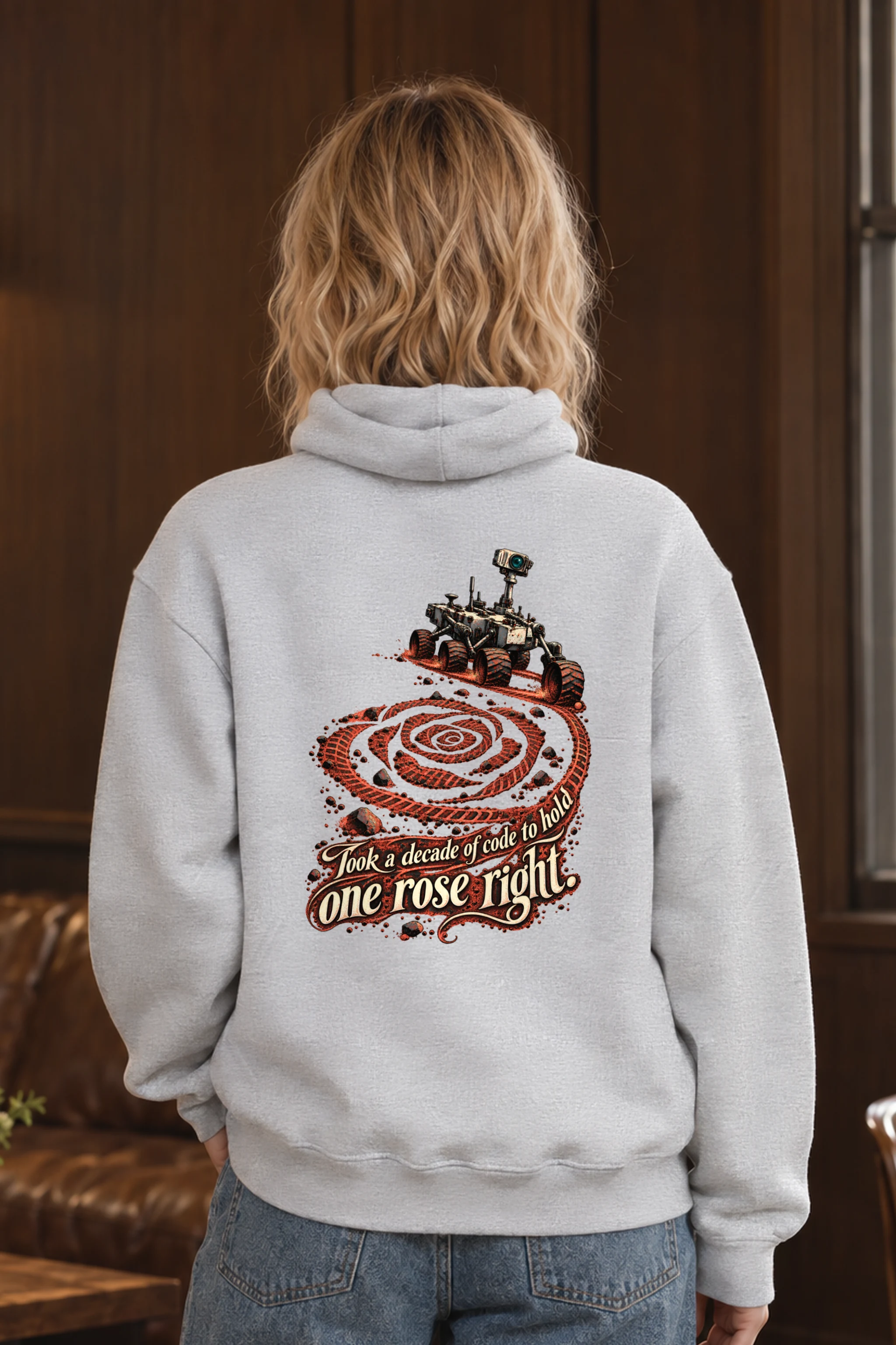 "Rover Track Rose" Unisex Pullover Hoodie