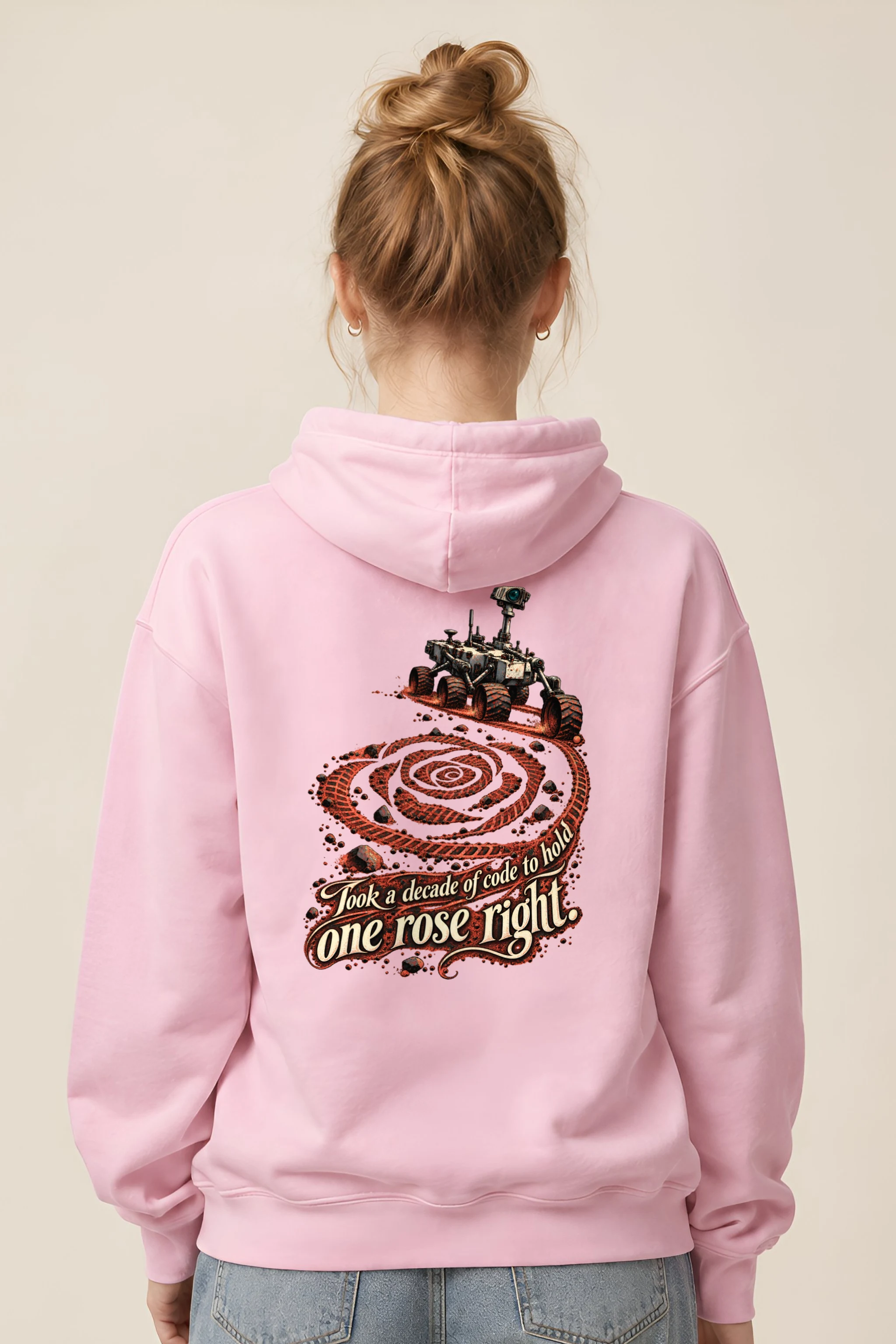"Rover Track Rose" Unisex Pullover Hoodie