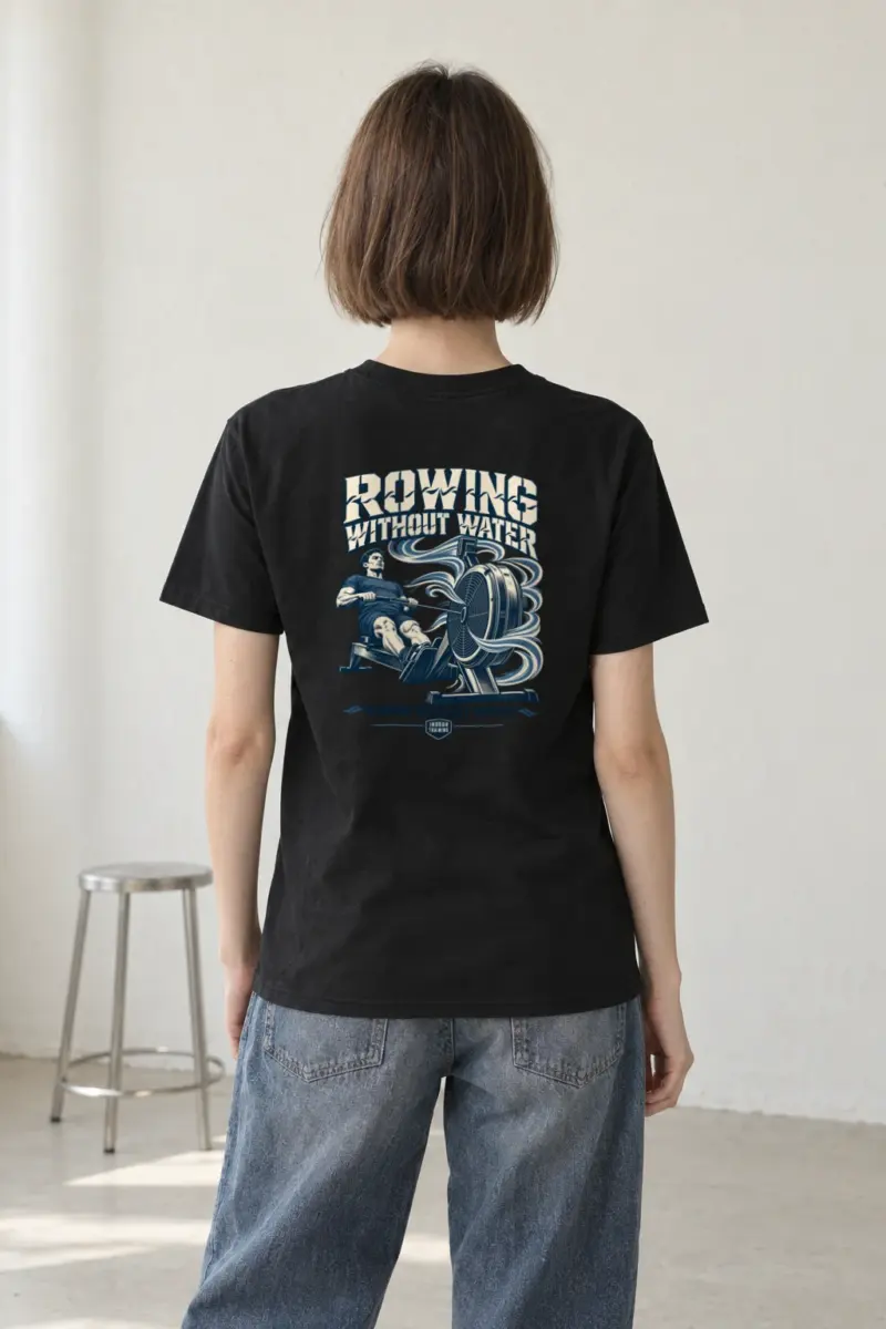 "Rowing Without Water" Heavyweight Unisex Crewneck T-shirt