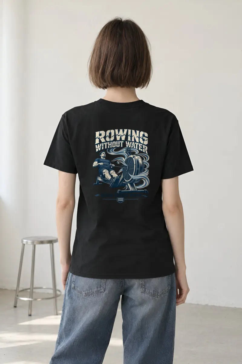 "Rowing Without Water" Heavyweight Unisex Crewneck T-shirt