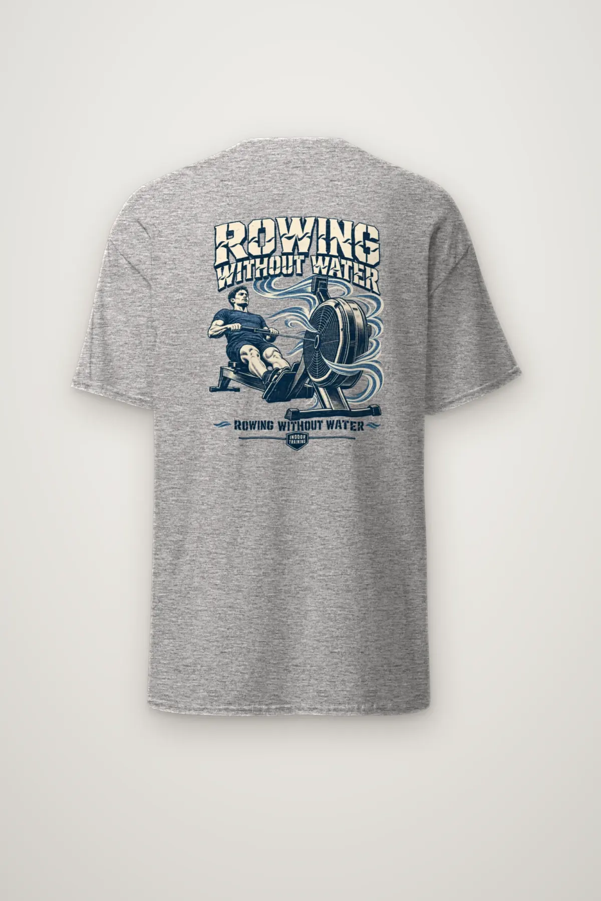 "Rowing Without Water" Heavyweight Unisex Crewneck T-shirt