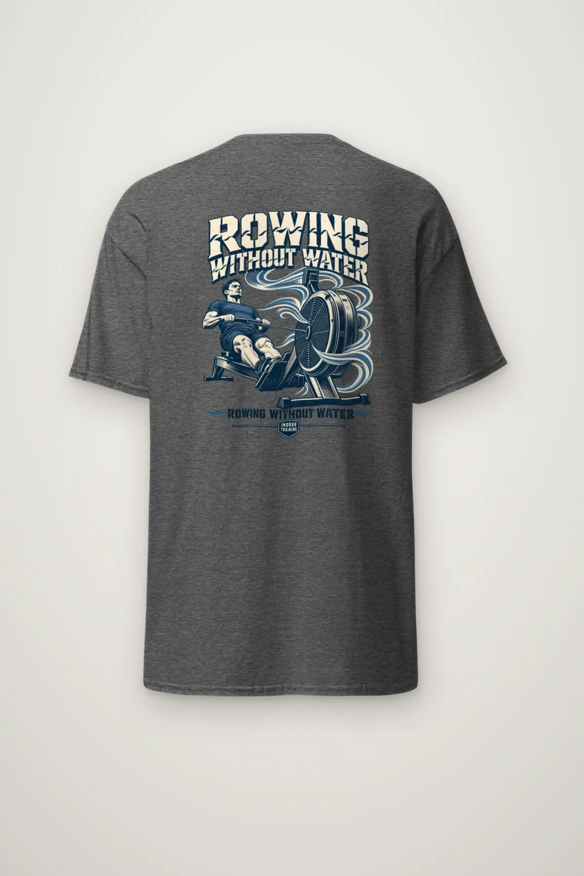 "Rowing Without Water" Heavyweight Unisex Crewneck T-shirt