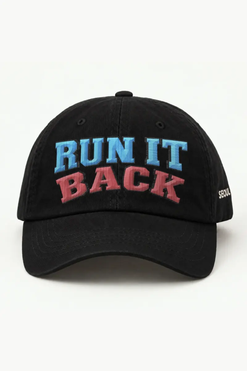 "RUN IT BACK" Classic Dad Hat · Embroidered