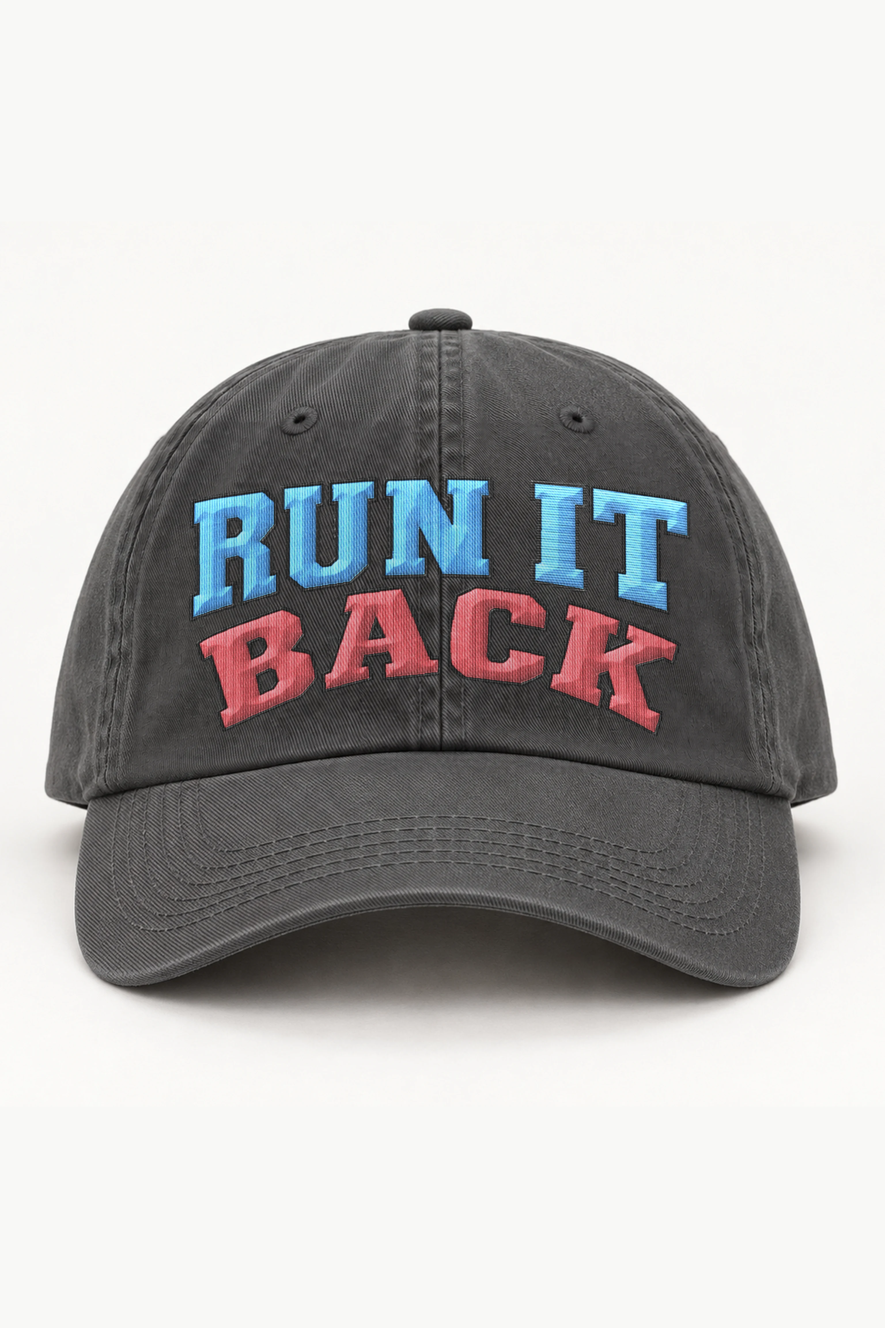 "RUN IT BACK" Classic Dad Hat · Embroidered