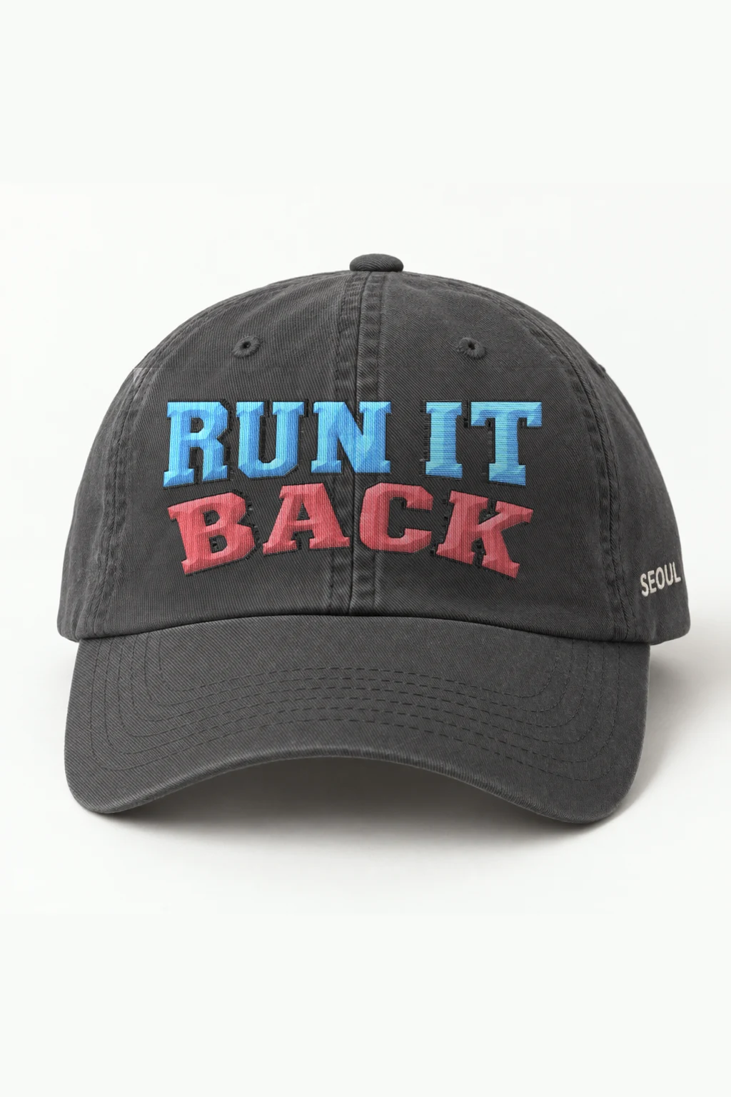 "RUN IT BACK" Classic Dad Hat · Embroidered
