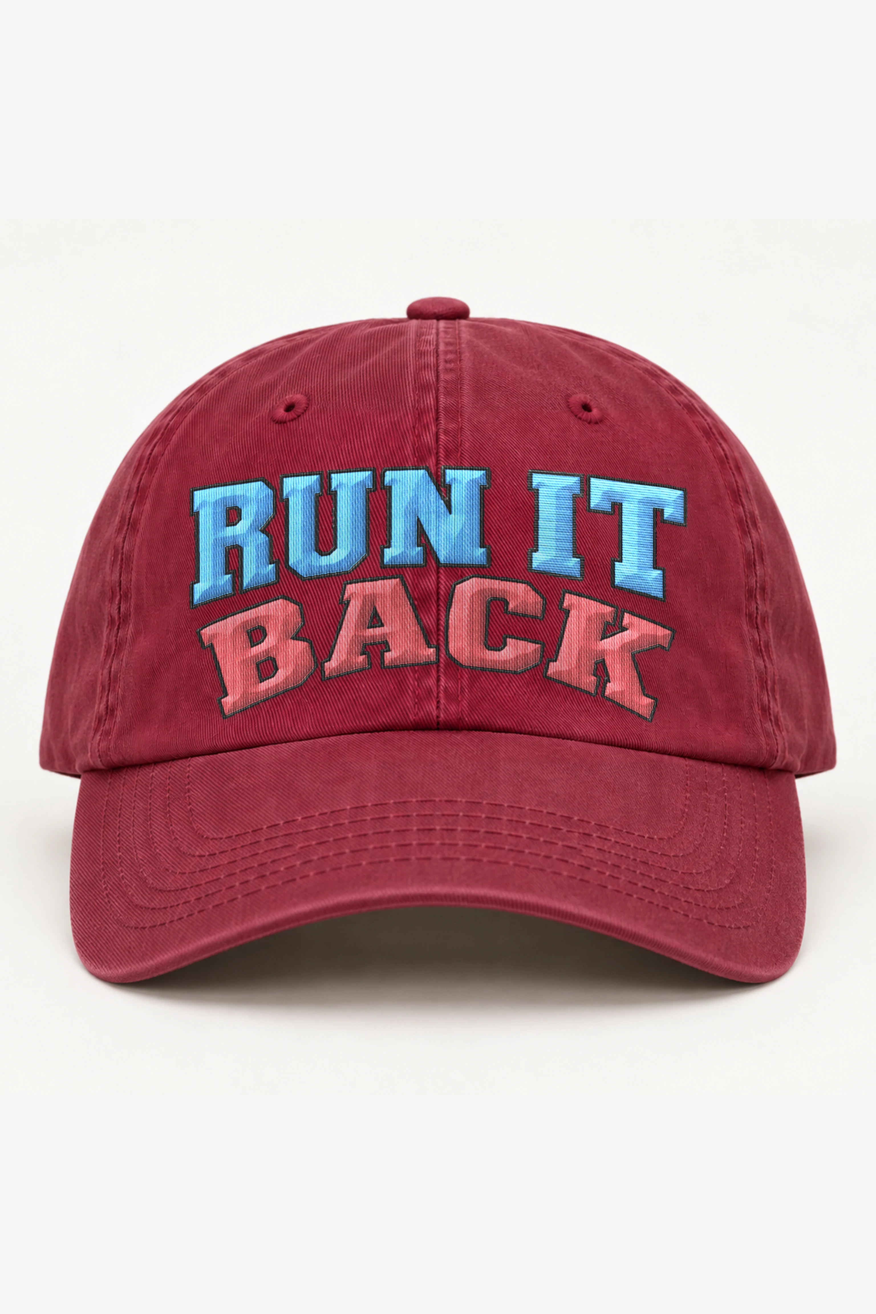 "RUN IT BACK" Classic Dad Hat · Embroidered