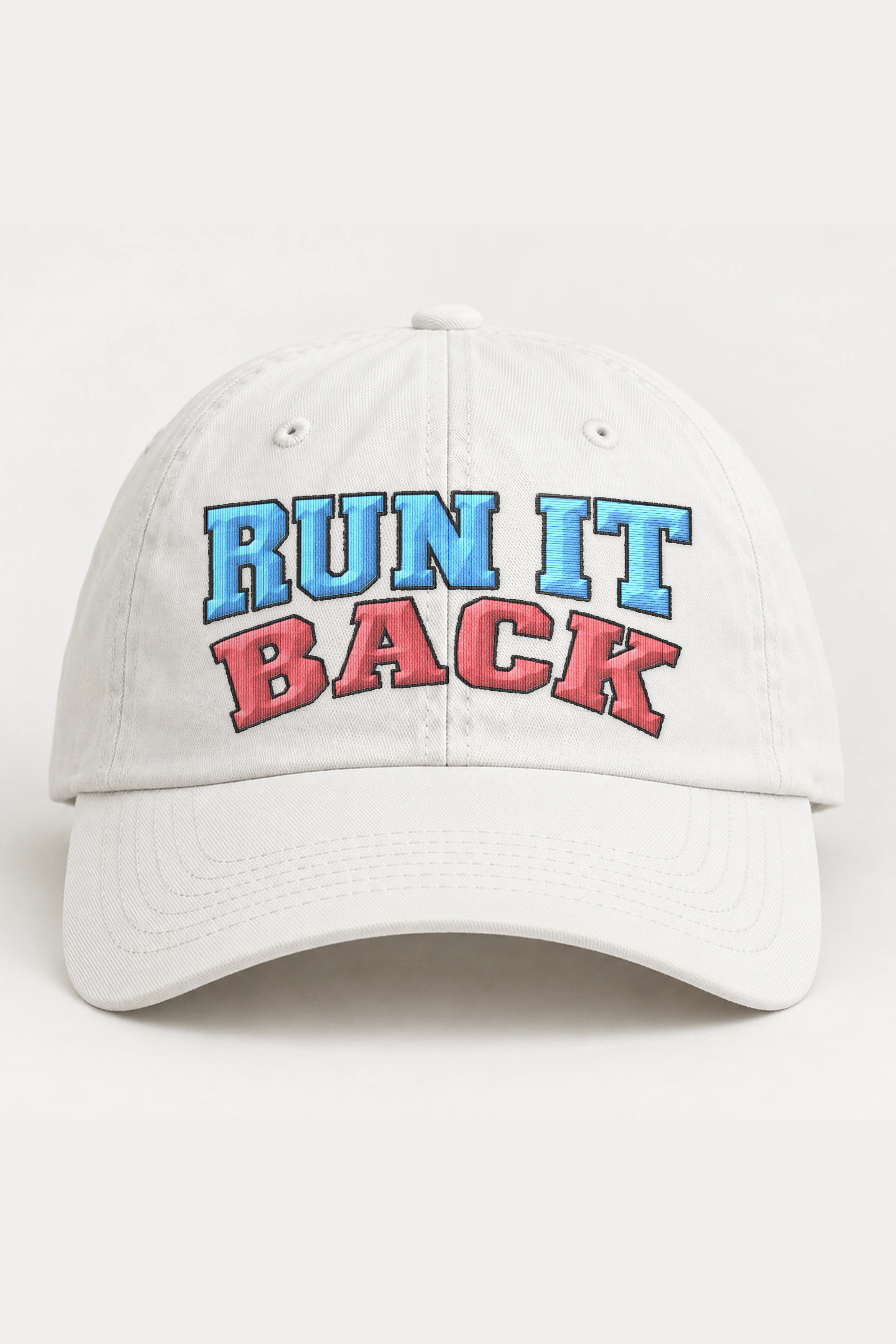 "RUN IT BACK" Classic Dad Hat · Embroidered