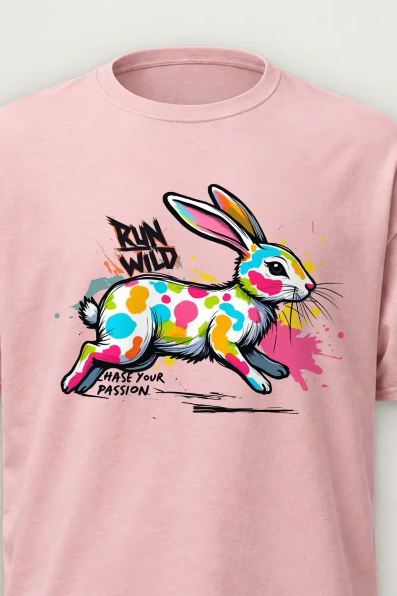 "Run Wild" Heavyweight Unisex Crewneck T-shirt