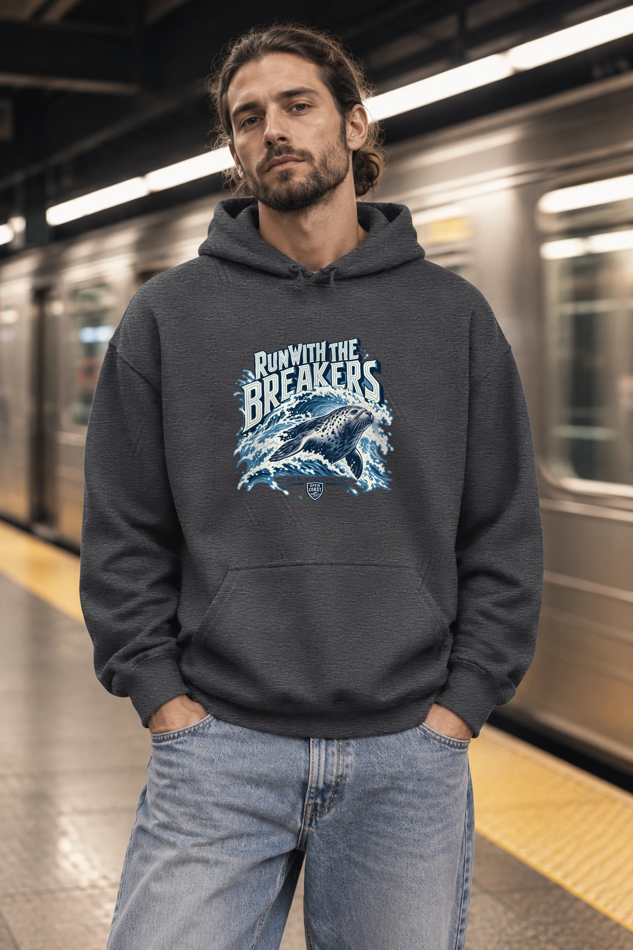 "Run With The Breakers" Heavy Blend Unisex Pullover Hoodie