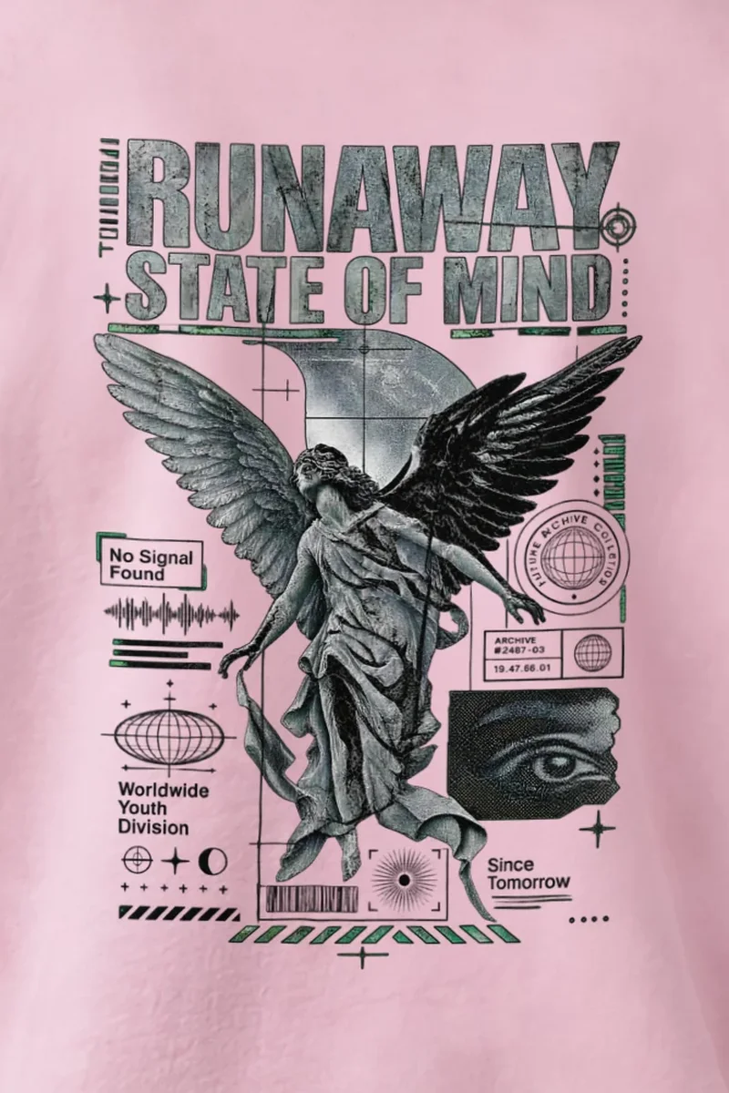 "Runaway State" 1 Crewneck Sweatshirt - the graphic up close