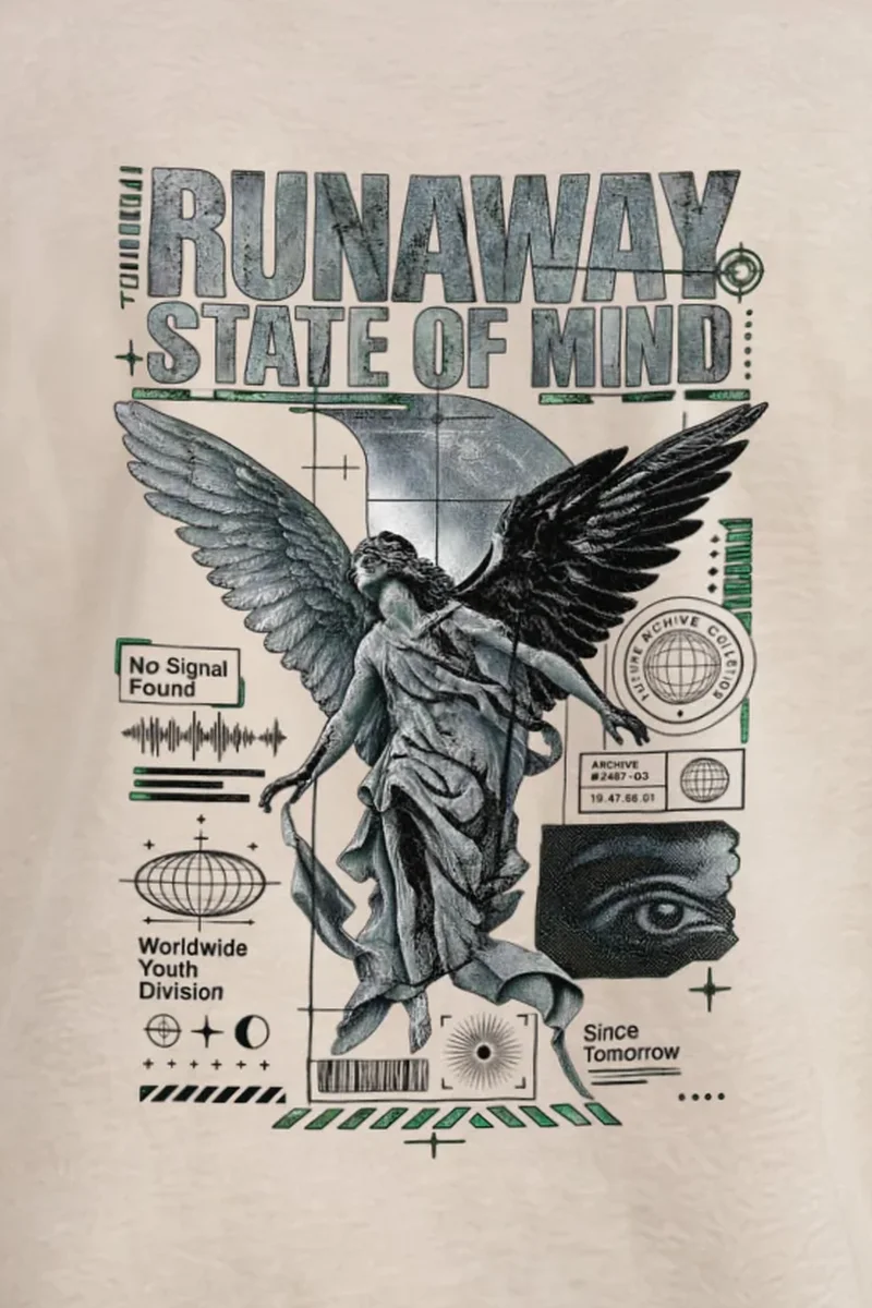 "Runaway State" Heavyweight Unisex Crewneck T-shirt
