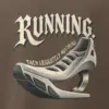 "Running Then Absolutely Nothing" Men's Oversized Heavyweight Crewneck T-Shirt