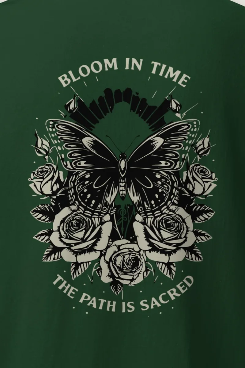 "Sacred Garden Flight" Heavyweight Unisex Crewneck T-shirt