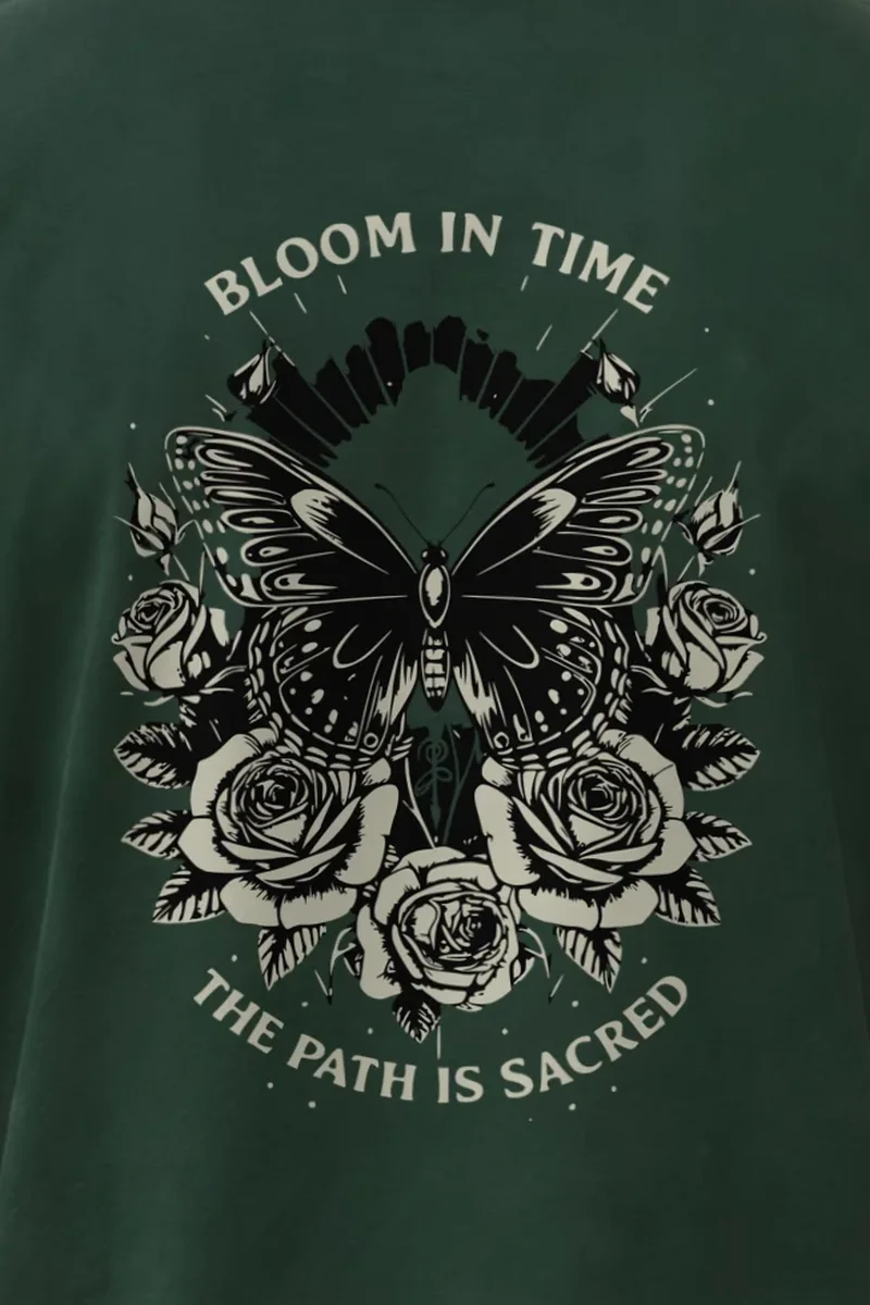 "Sacred Garden Flight" Heavyweight Unisex Crewneck T-shirt